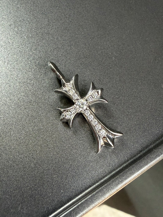 Chrome Hearts 18K Tiny Pendant with Diamonds