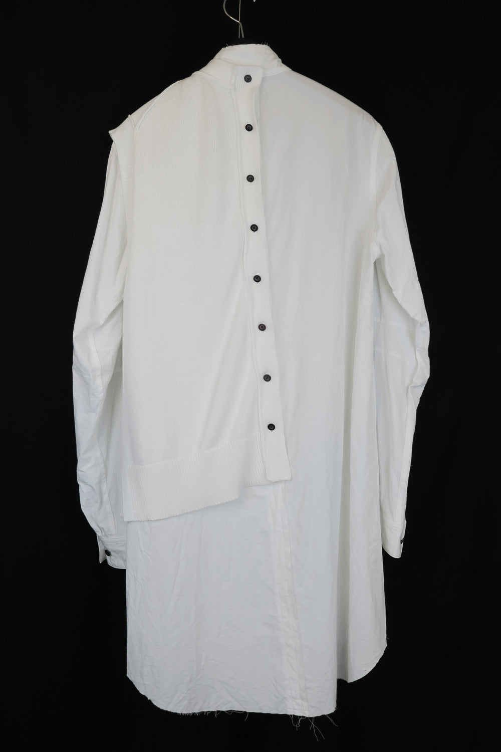 NUDE:MM 80/2 Broad Shirt With 7GG Kint Half Vest