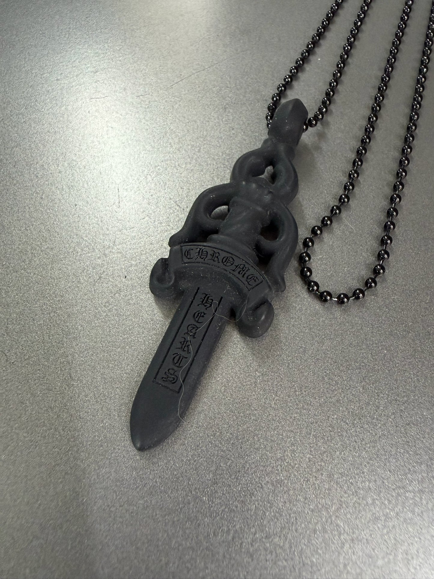 Chrome Hearts Silicone Dagger Necklace