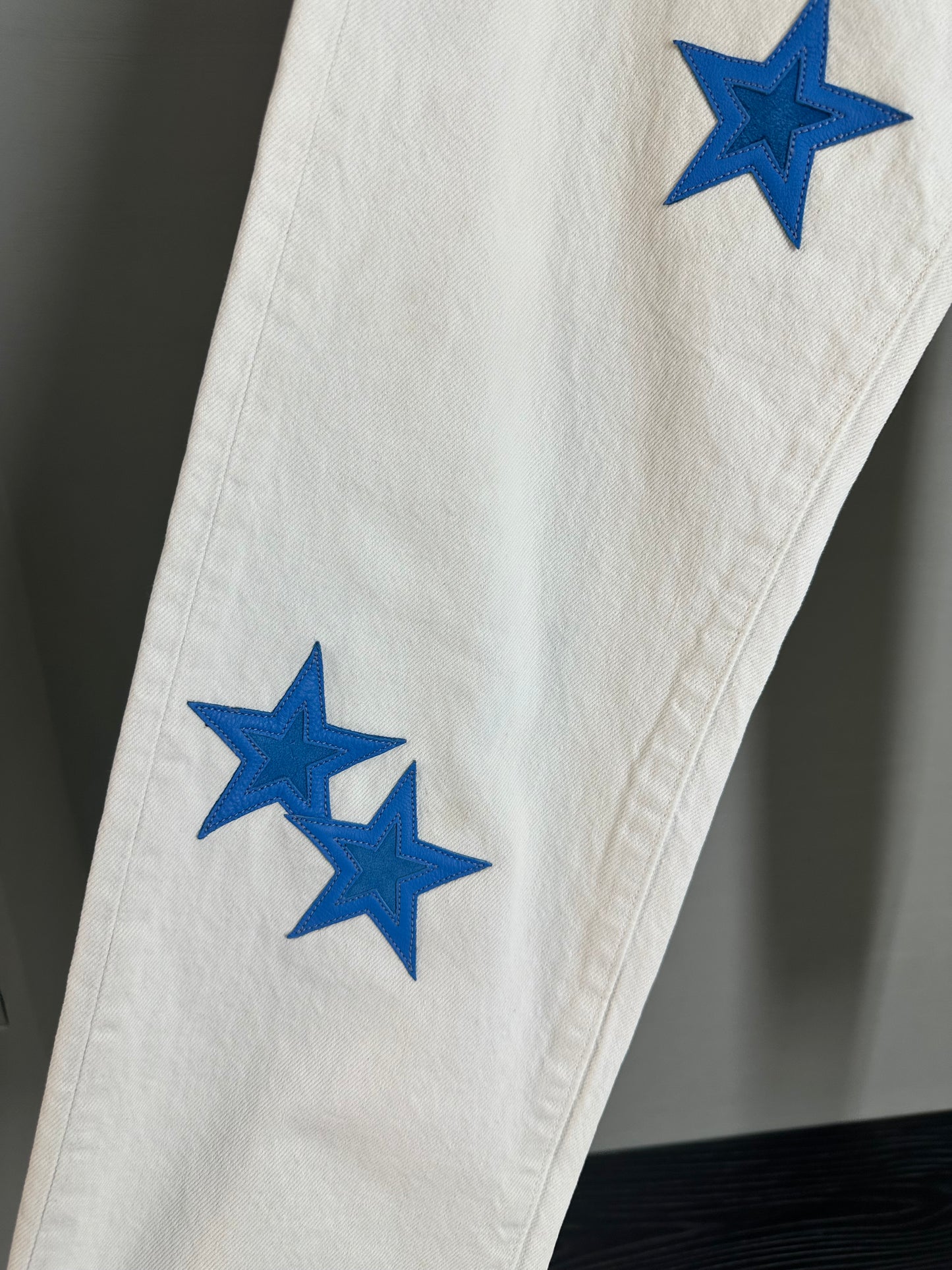 Chrome Hearts Blue Star Patch Levi’s 501 Jeans