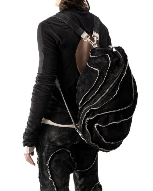 JAS Leather Sculpture Hair On Hide Bag