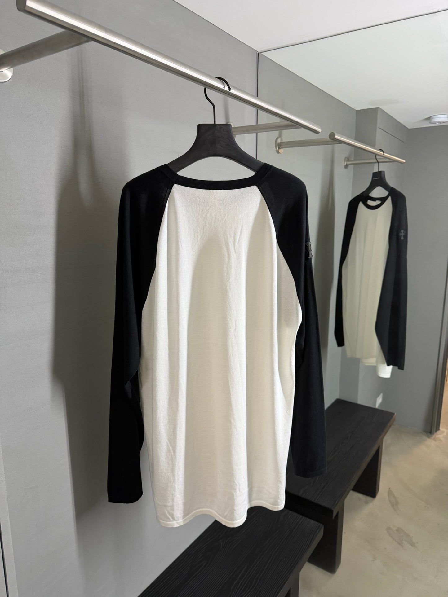 Chrome Hearts Cross Patch Silk Baseball Long Sleeve