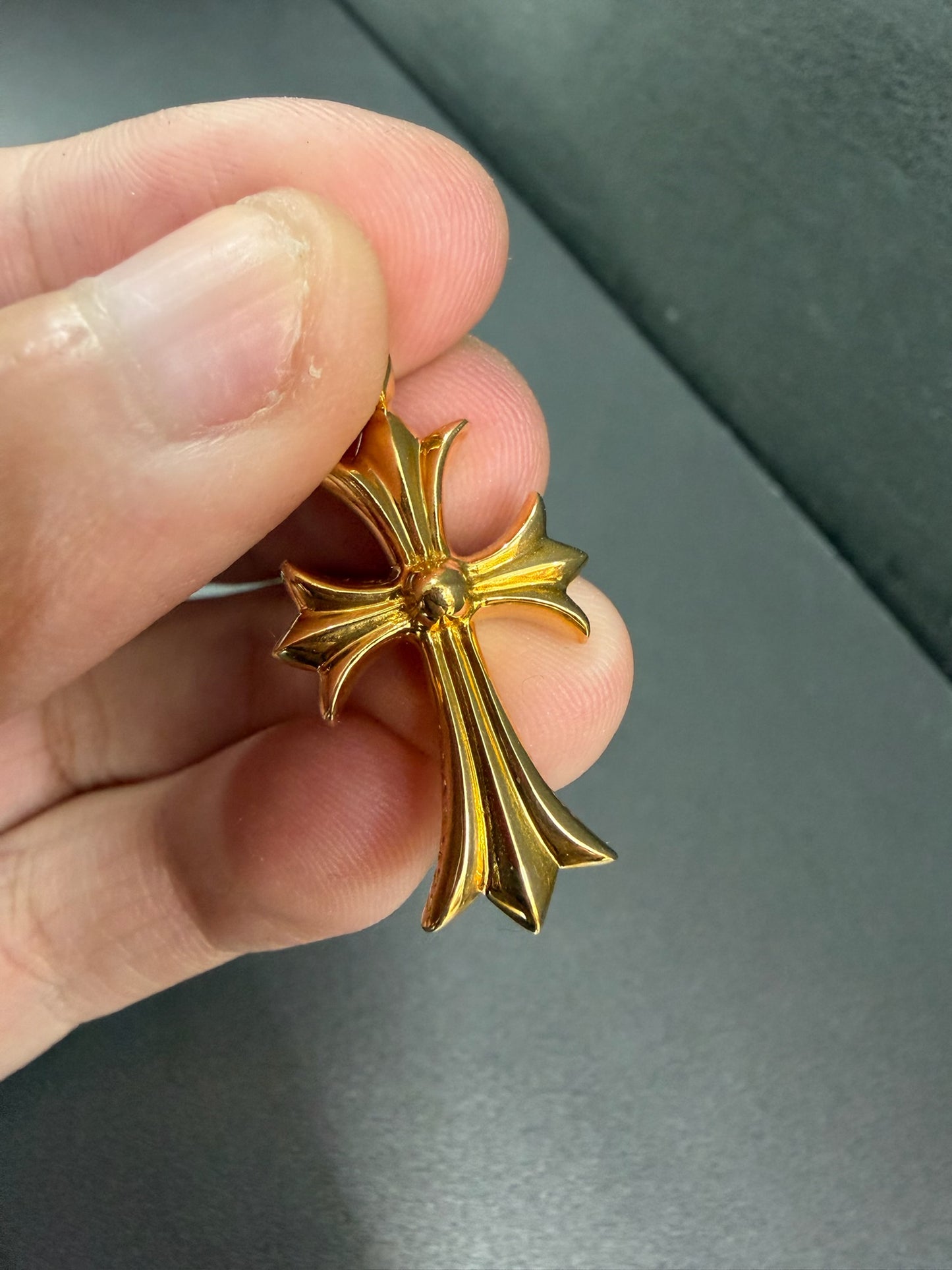 Chrome Hearts 22K Emerald Tiny Pendant