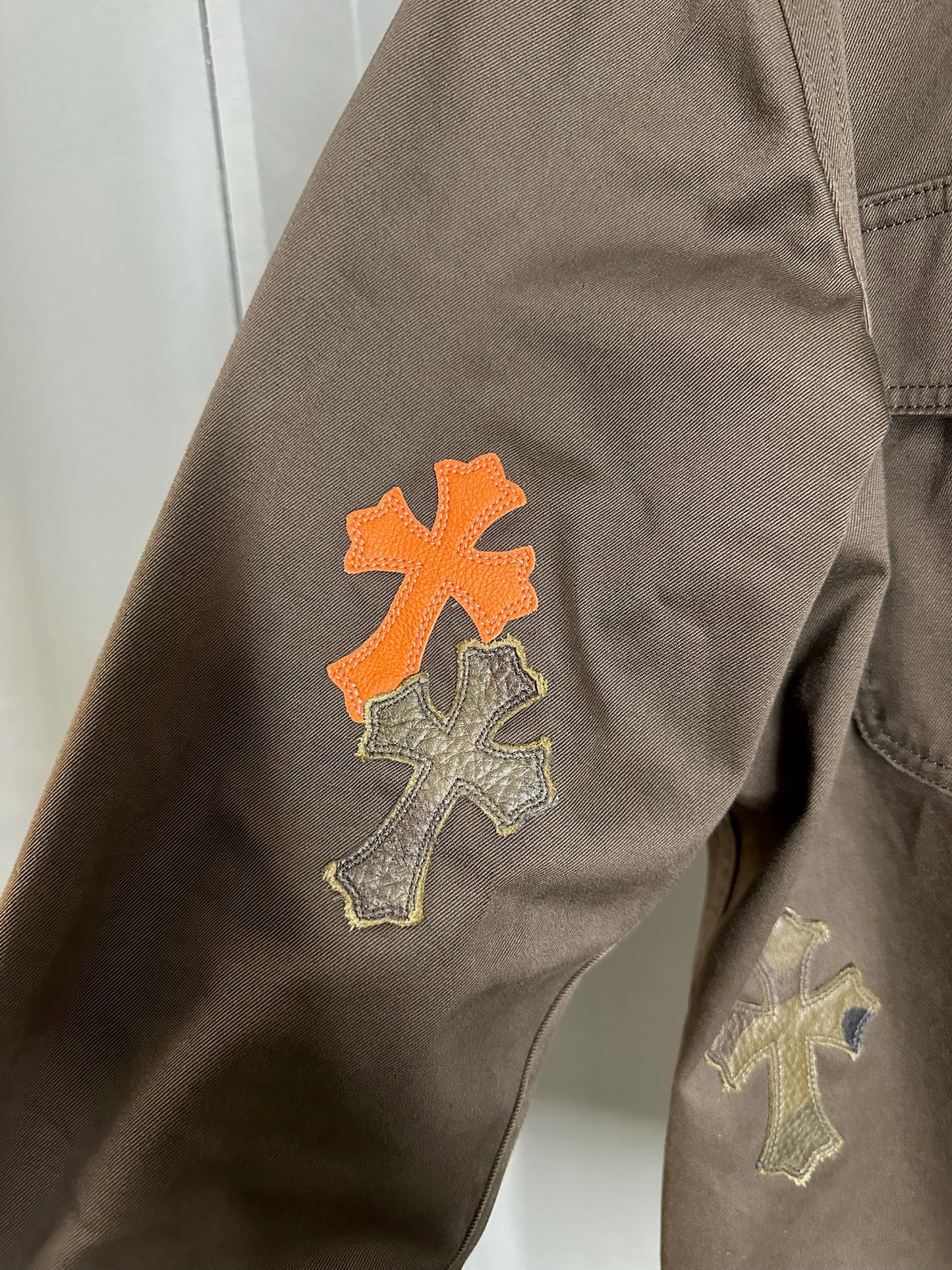 Chrome Hearts Cross Patch Work Dog Jacket