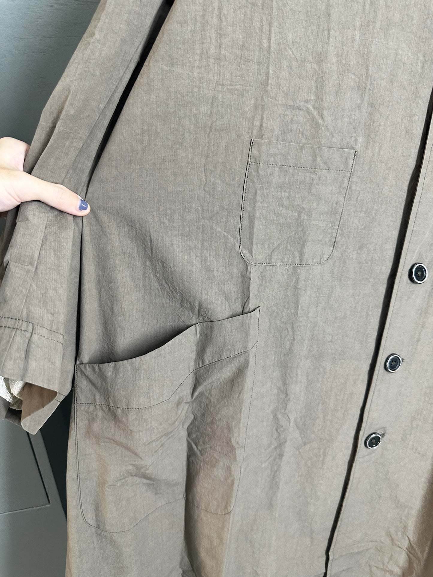 Peng Tai Khaki Long Coat