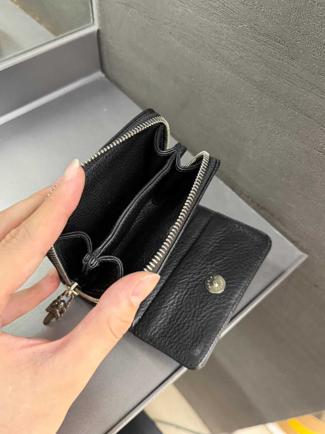 Chrome Hearts Square Zip Wallet