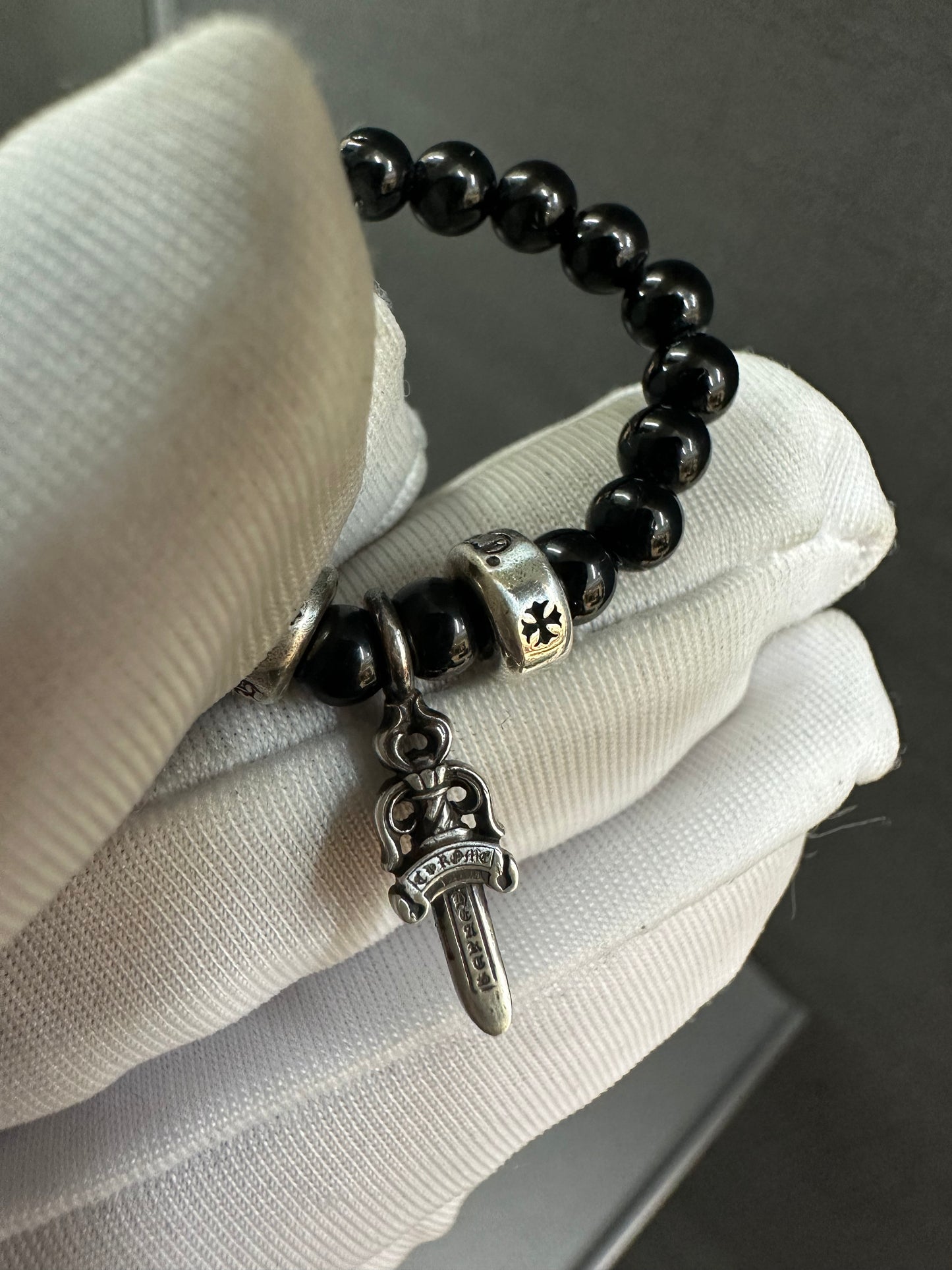 Chrome Hearts Bead Dagger Ring 4mm