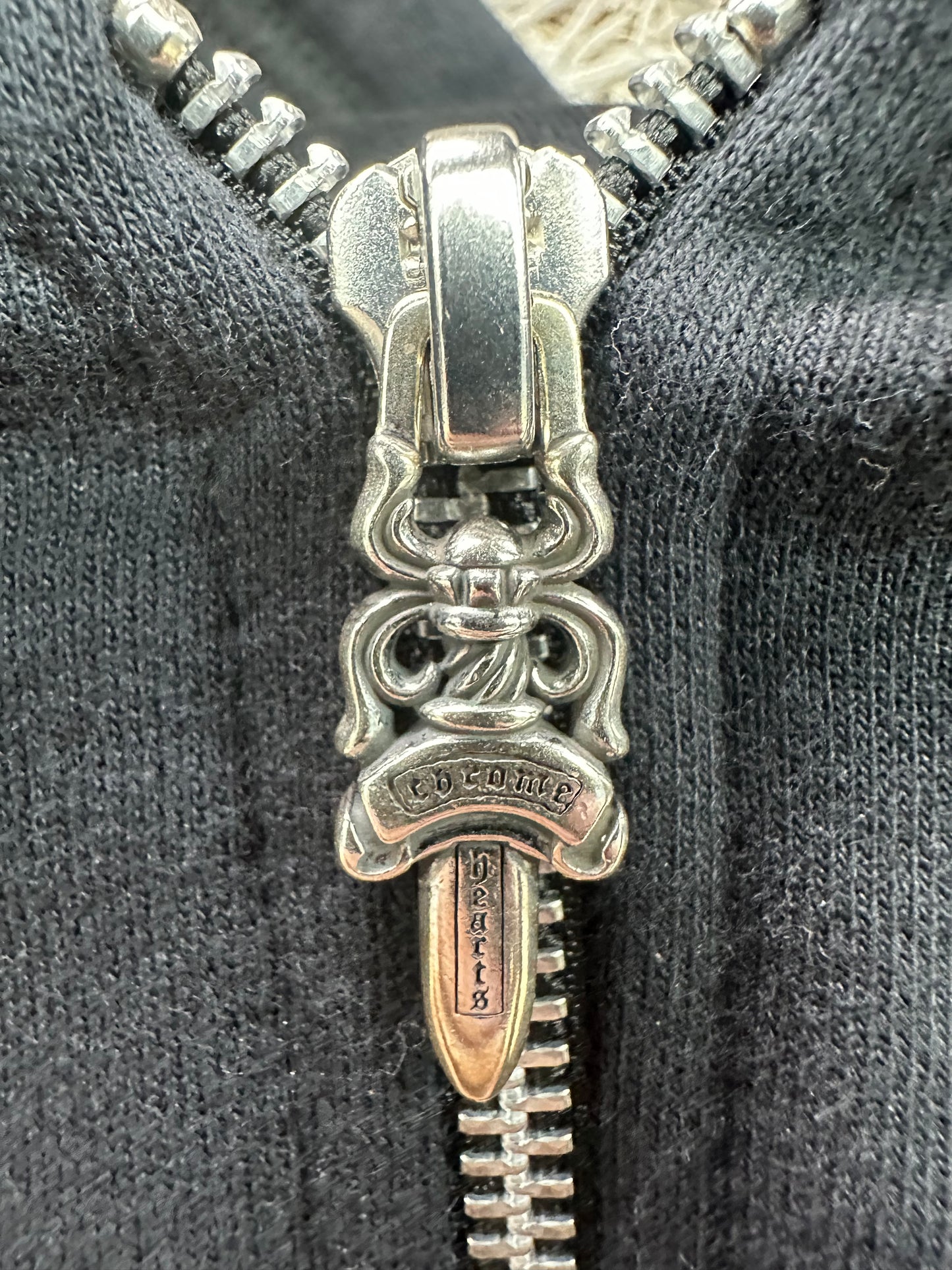 Chrome Hearts Gothic Script Zip-up Hoodie