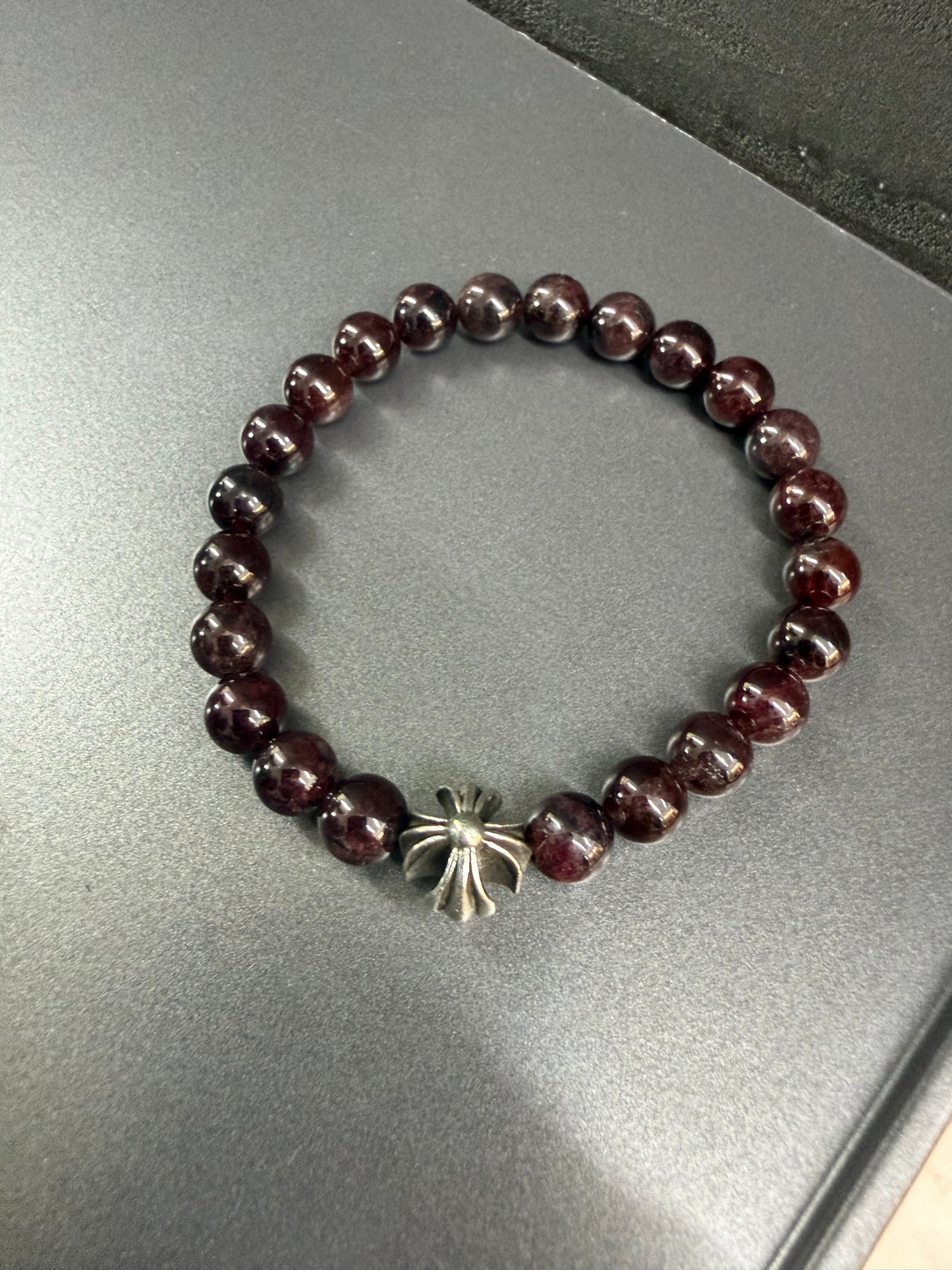 Chrome Hearts Cross Ball Bracelet 8mm