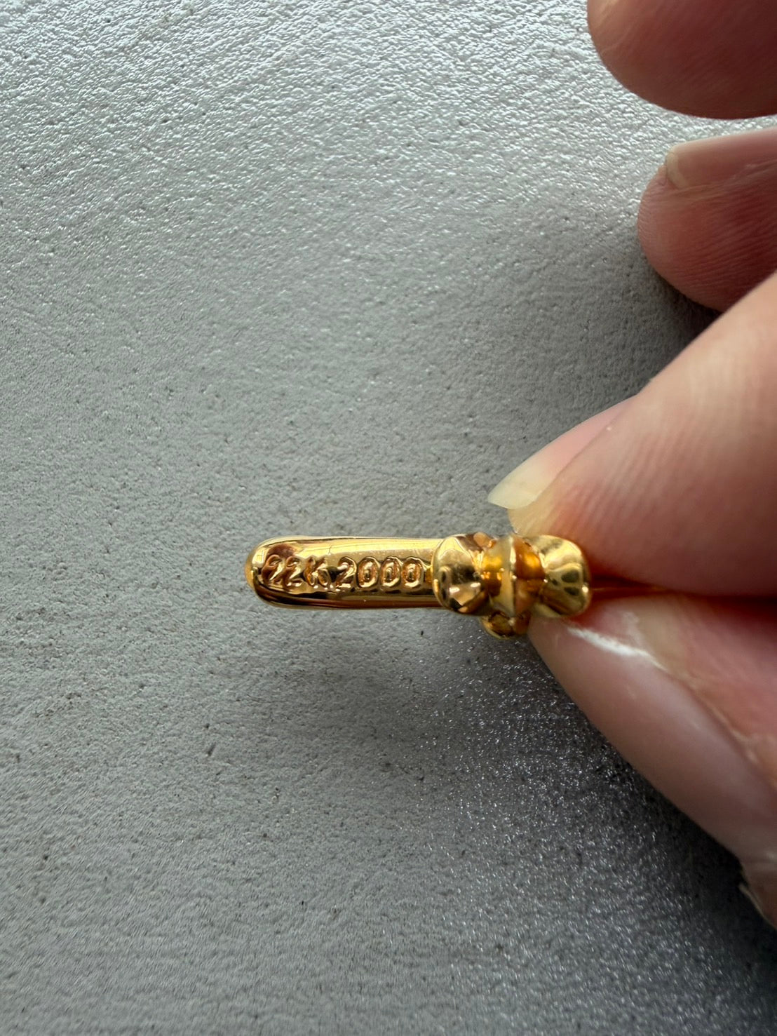 Chrome Hearts 22K Tiny Pendant with diamonds