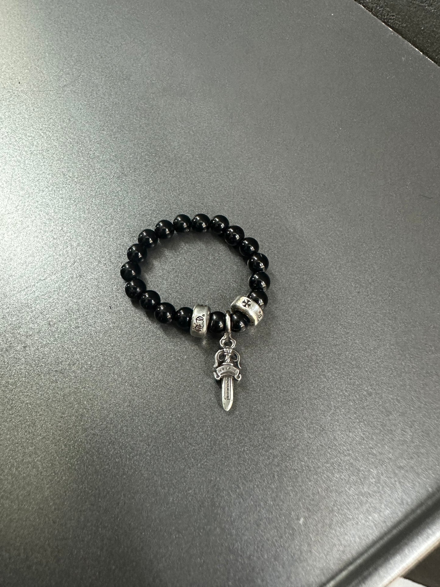 Chrome Hearts Bead Dagger Ring 4mm