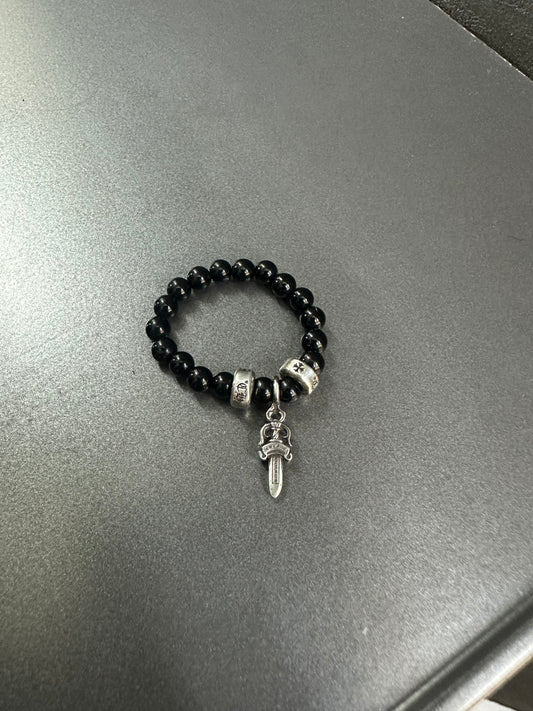 Chrome Hearts Bead Dagger Ring 4mm