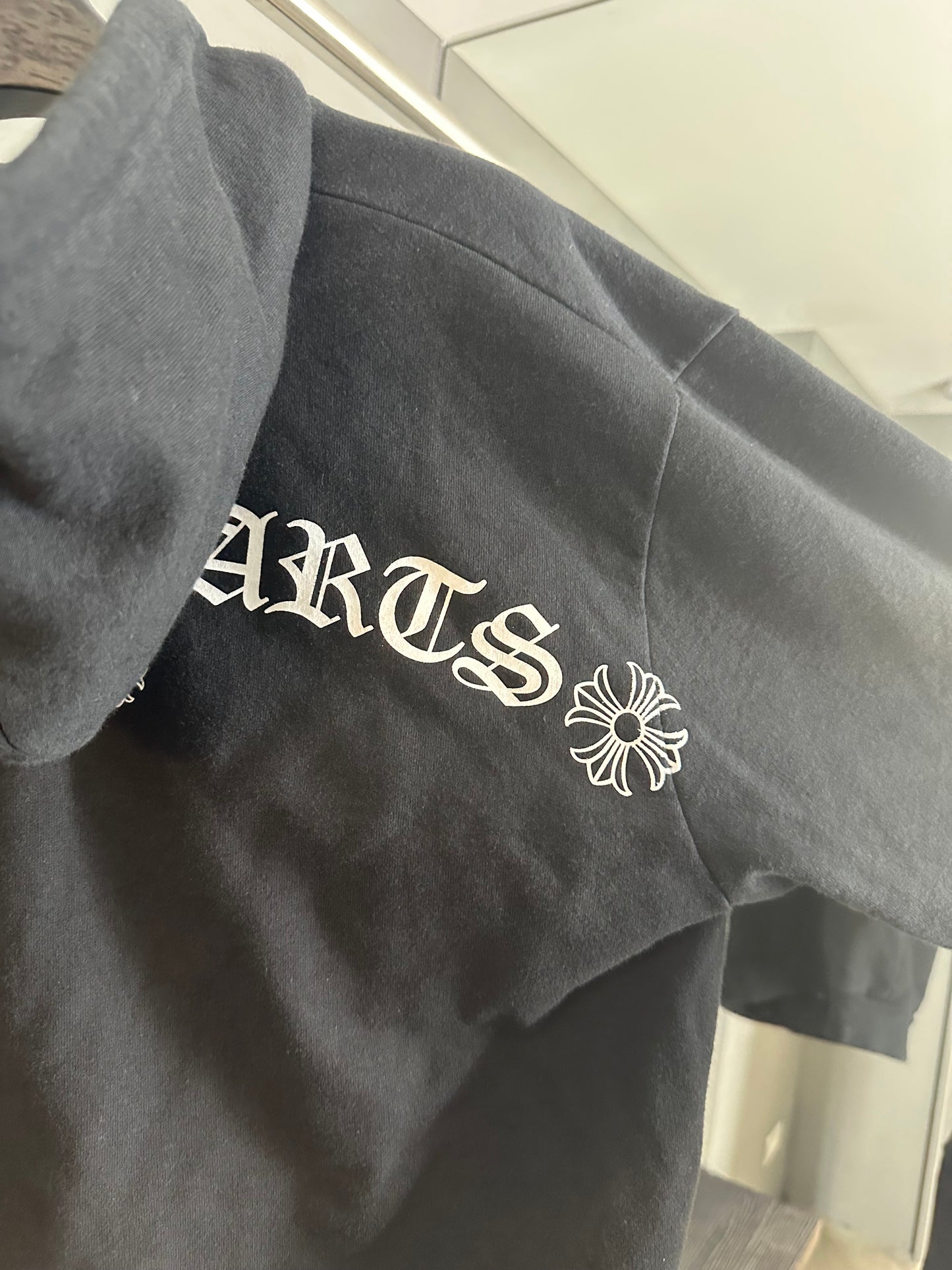 Chrome Hearts T Bar Logo Zip-up Hoodie