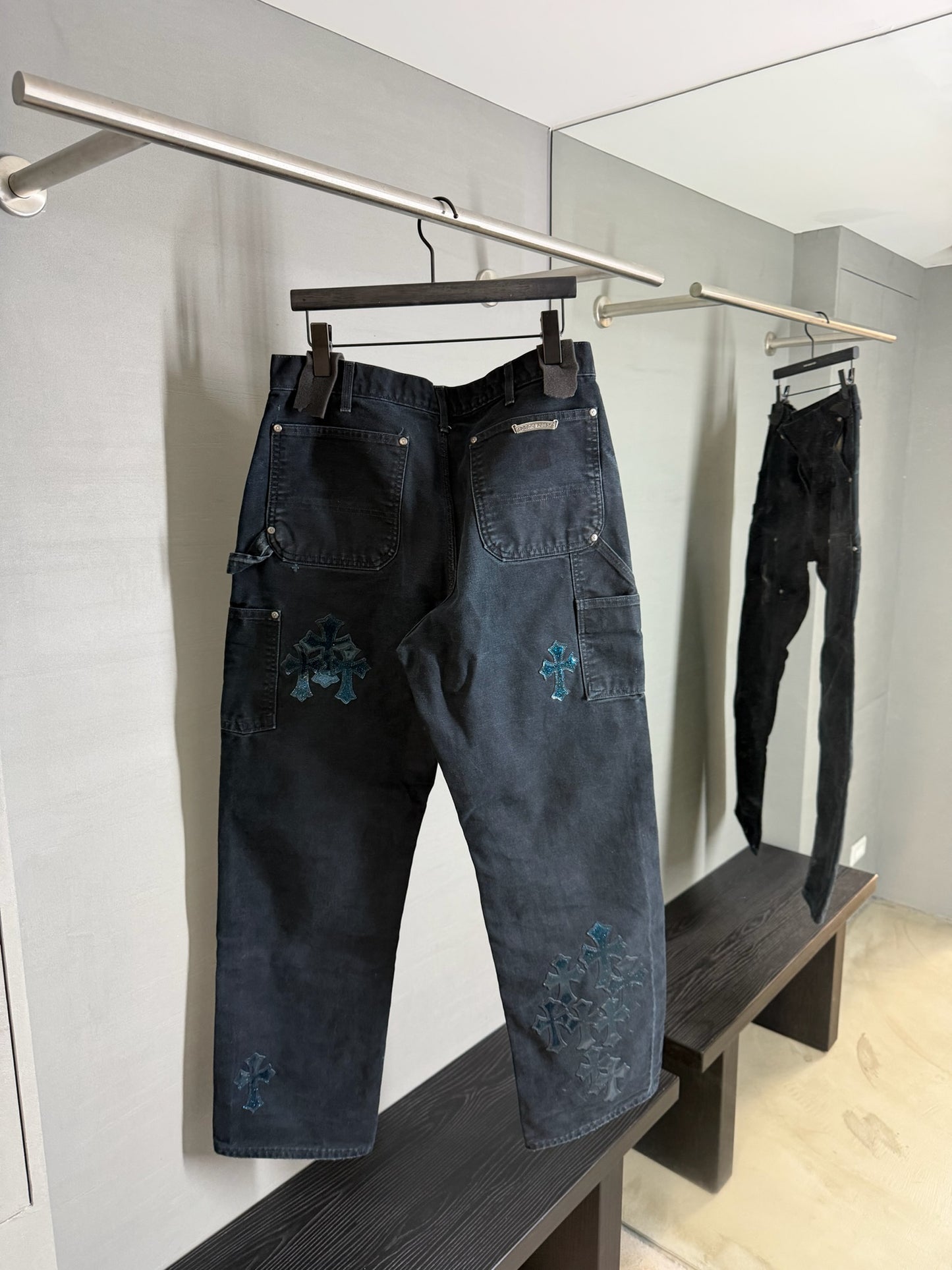 Chrome Hearts Galaxy Cross Patch Carhartt Double Knee Carpenter Pants