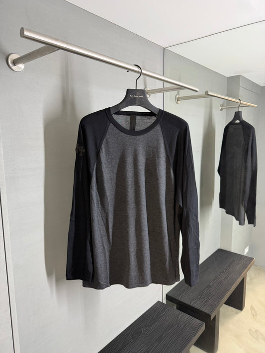 Chrome Hearts Silk Blend Cross Patch Raglan Long Sleeve