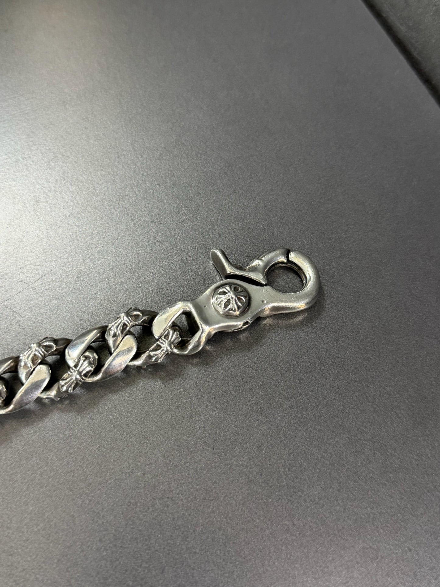 Chrome Hearts Fancy Link Bracelet with Lobster Clasp