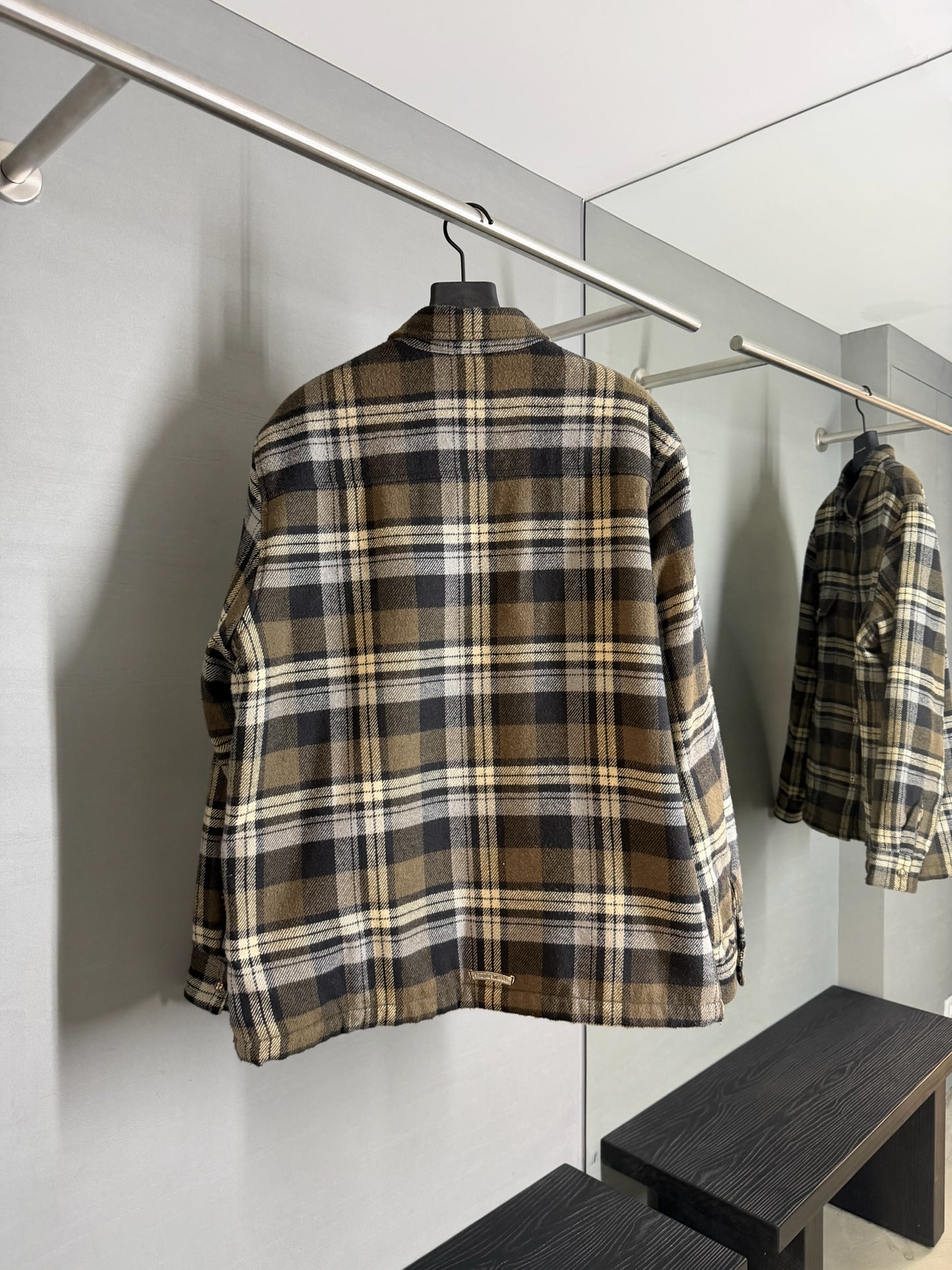 Chrome Hearts Flannel Work Dog Shirt
