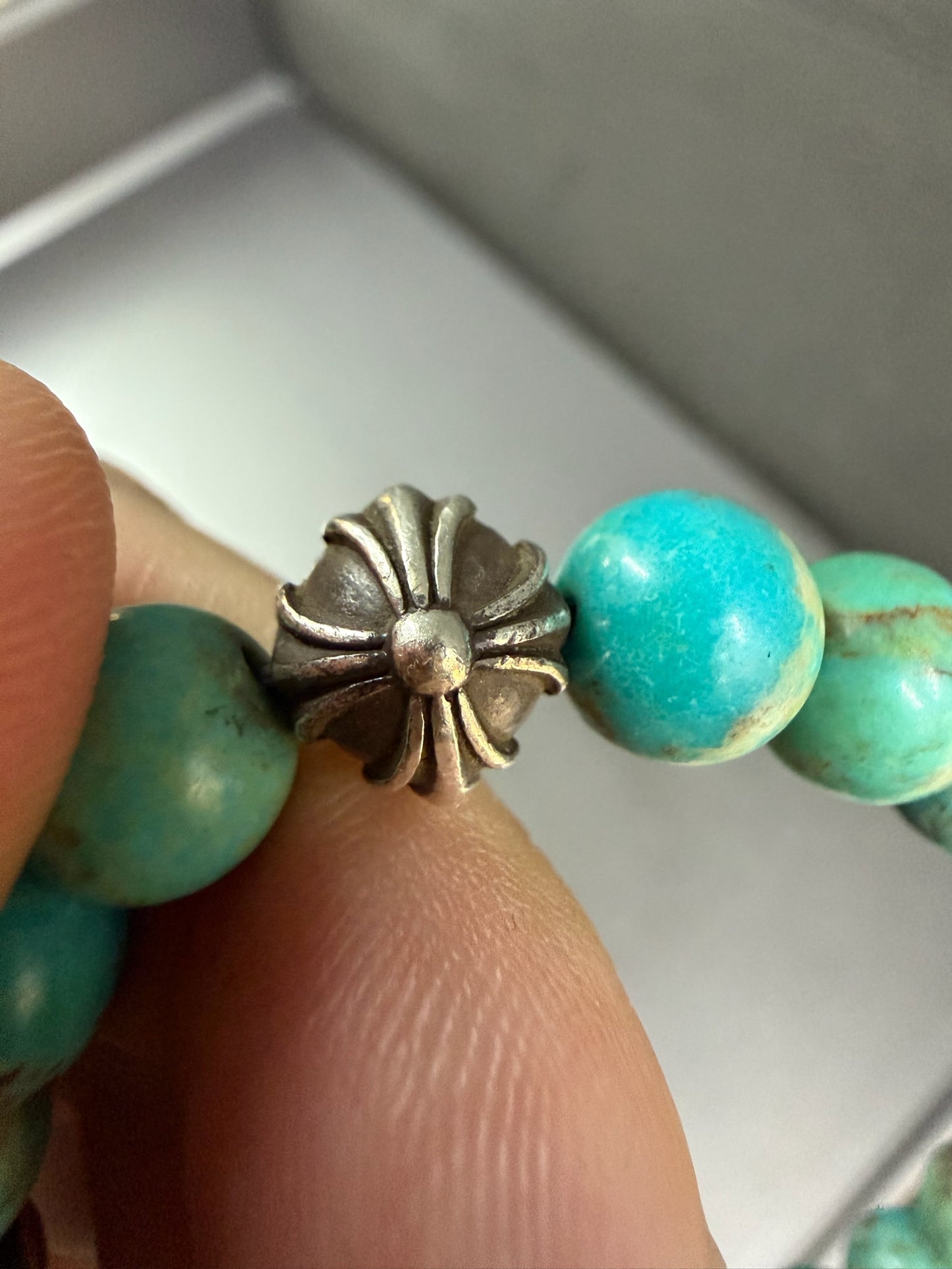 Chrome Hearts Turquoise Bead Bracelet