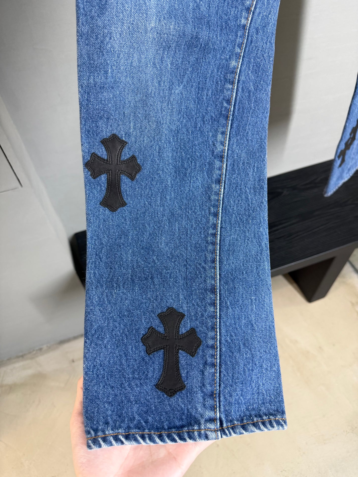 Chrome Hearts Levi’s Leather Patch 501 Jeans