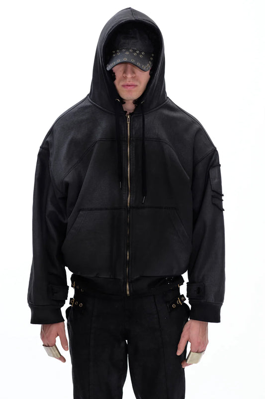 P.L.N. HOODIE WAXED JACKET