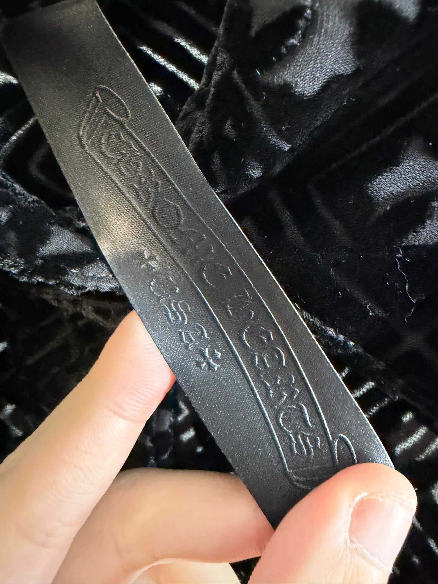 Chrome Hearts Mahal Kita Monogram Cross Velvet Shirt