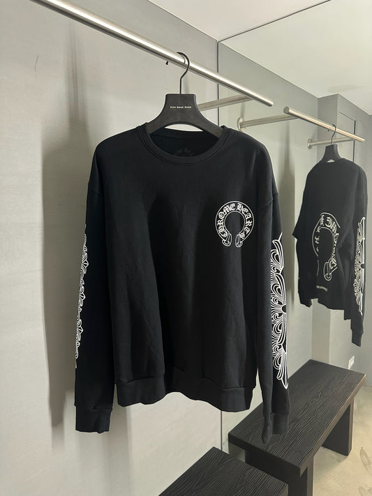 Chrome Hearts Horseshoe Floral Sweatshirt