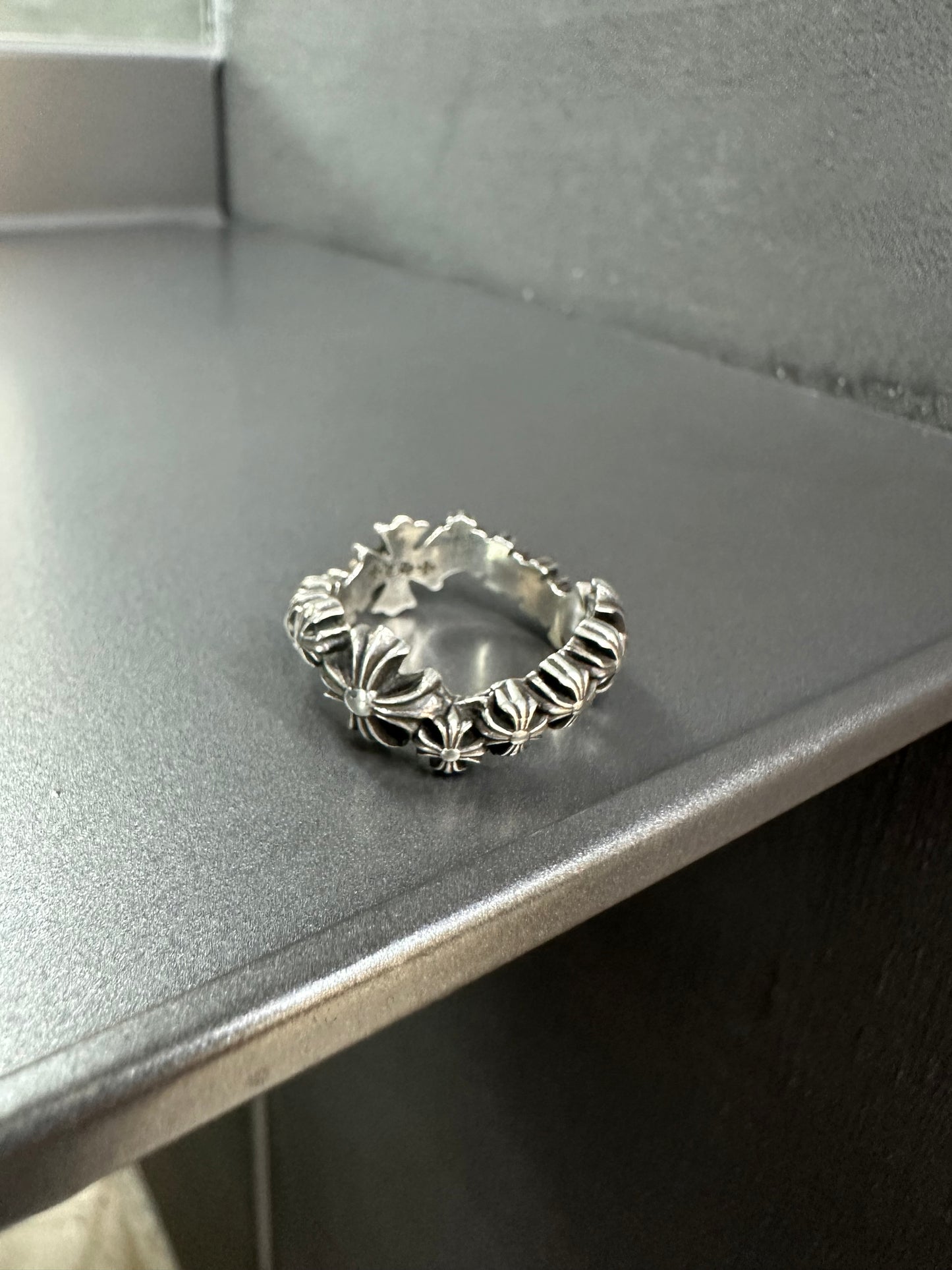 Chrome Hearts Twisted Wave Cross Ring