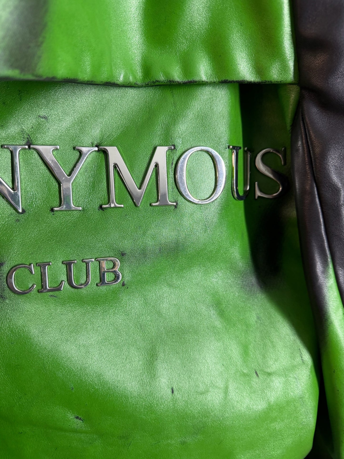 Anonymous Club Chihuahua Leather Track Jacket