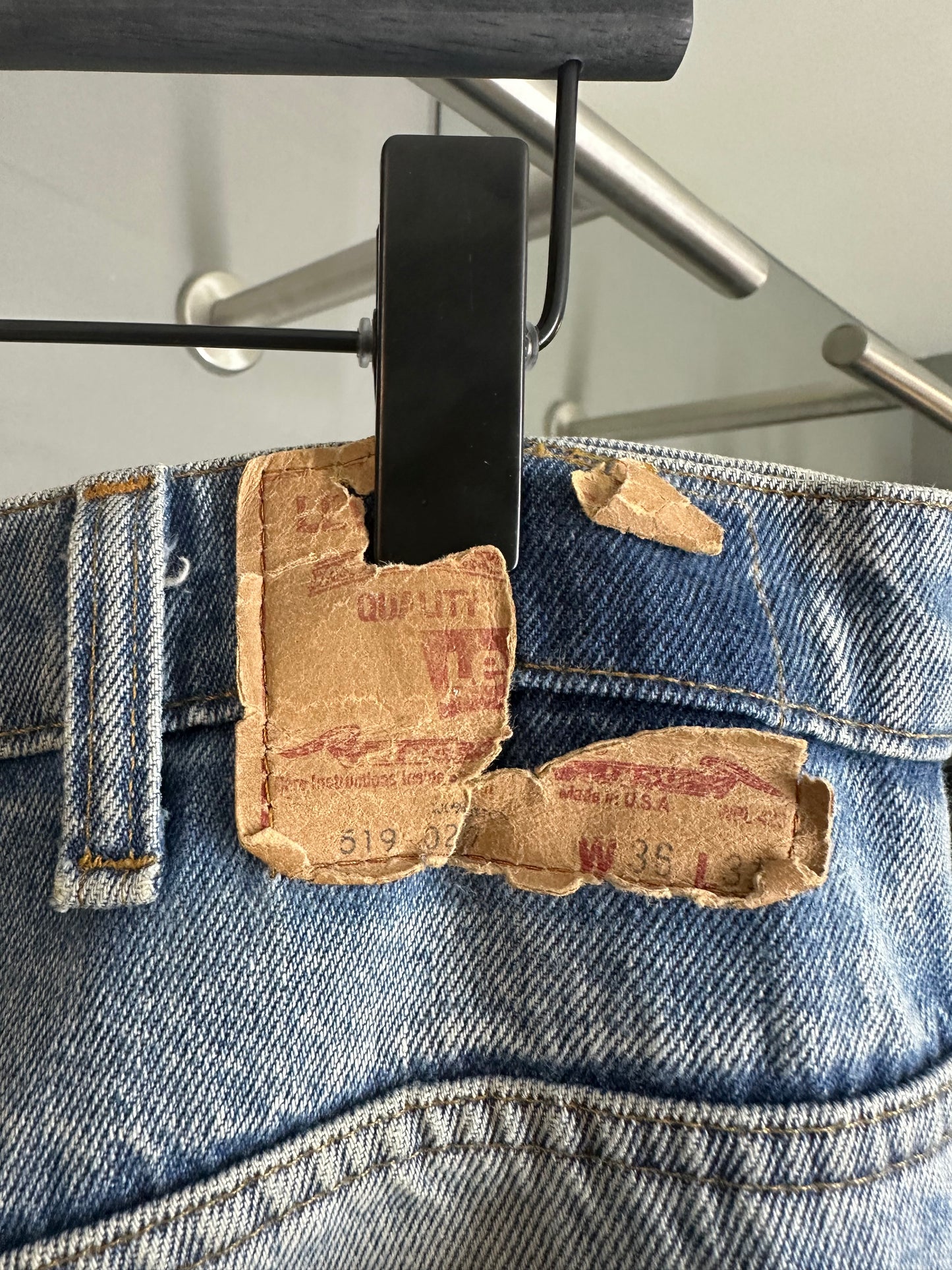Chrome Hearts Leather Patched 519 Levis Jeans