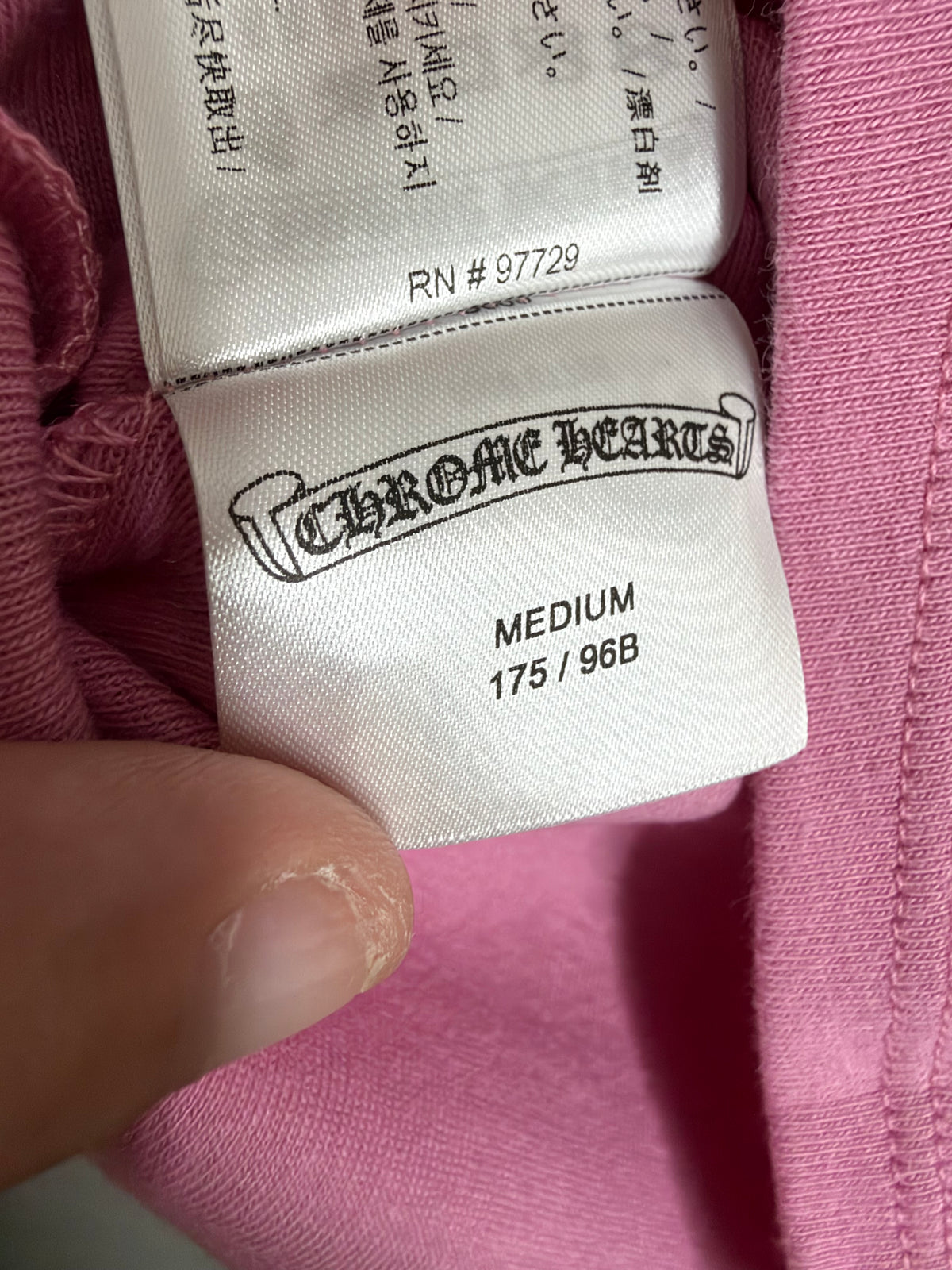 Chrome Hearts Pink Vine Heart Baby Tee