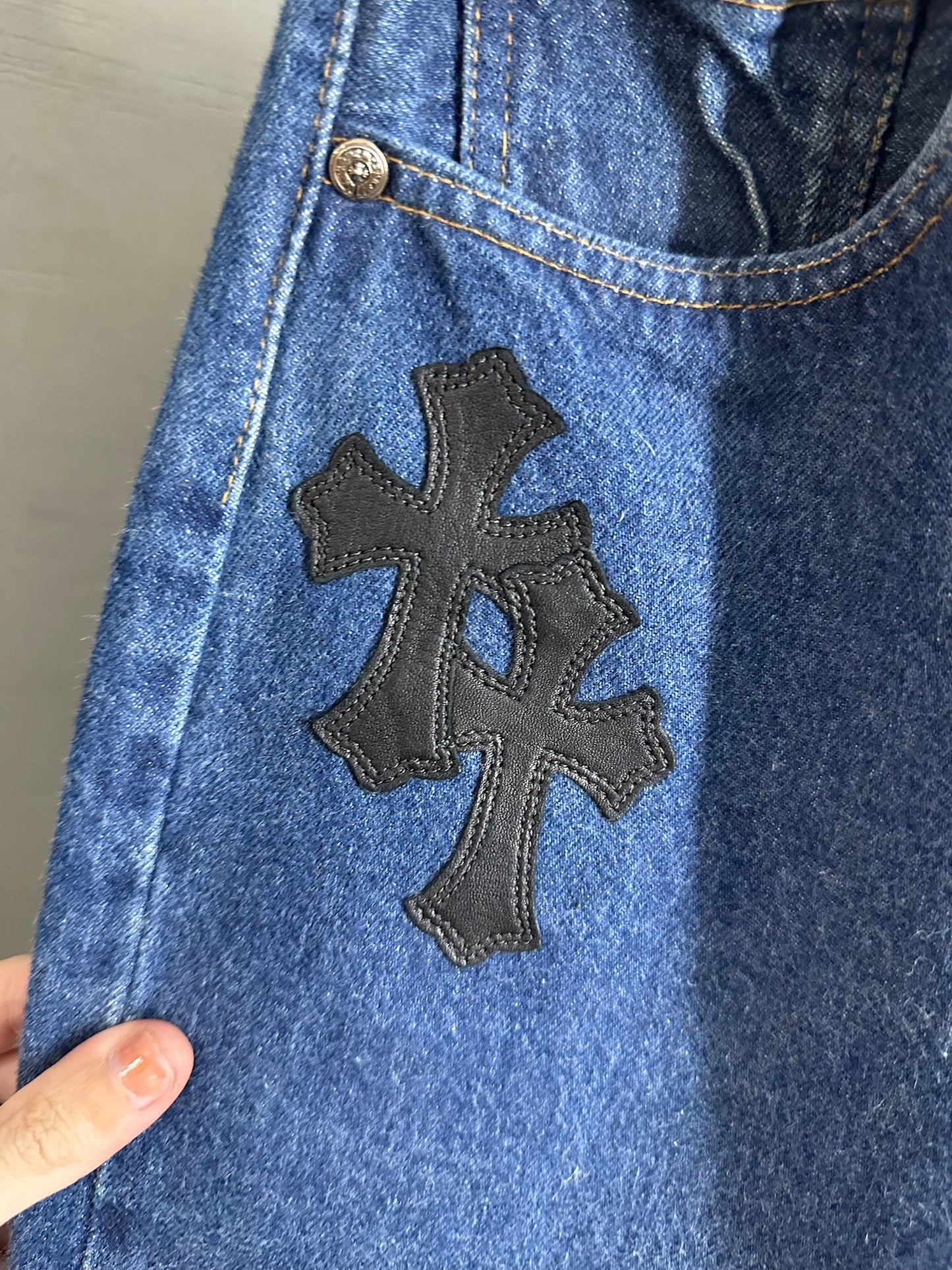 Chrome Hearts x Levi’s Cross Patch Jeans