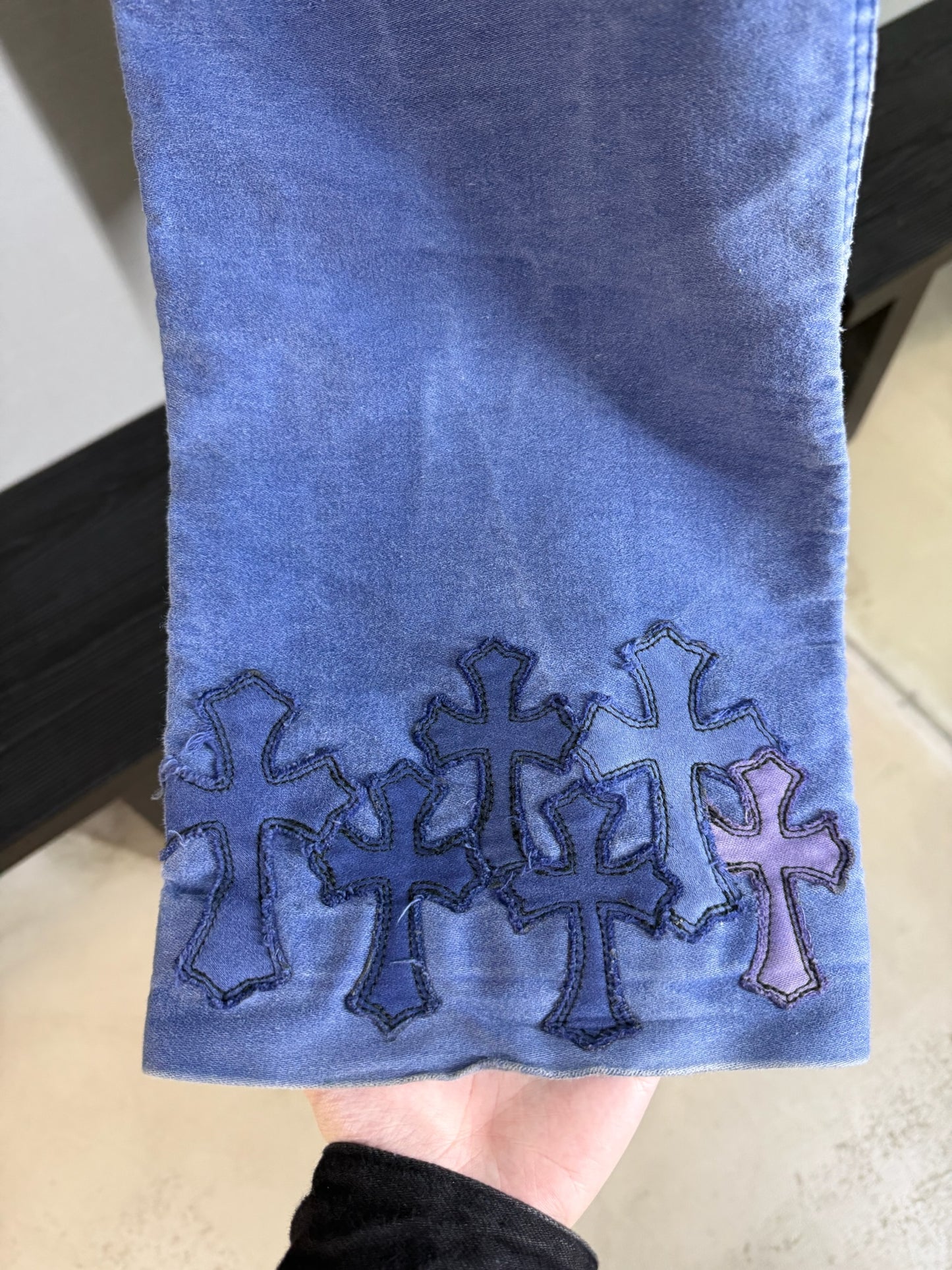 Chrome Hearts Cross Patch French Work Pants