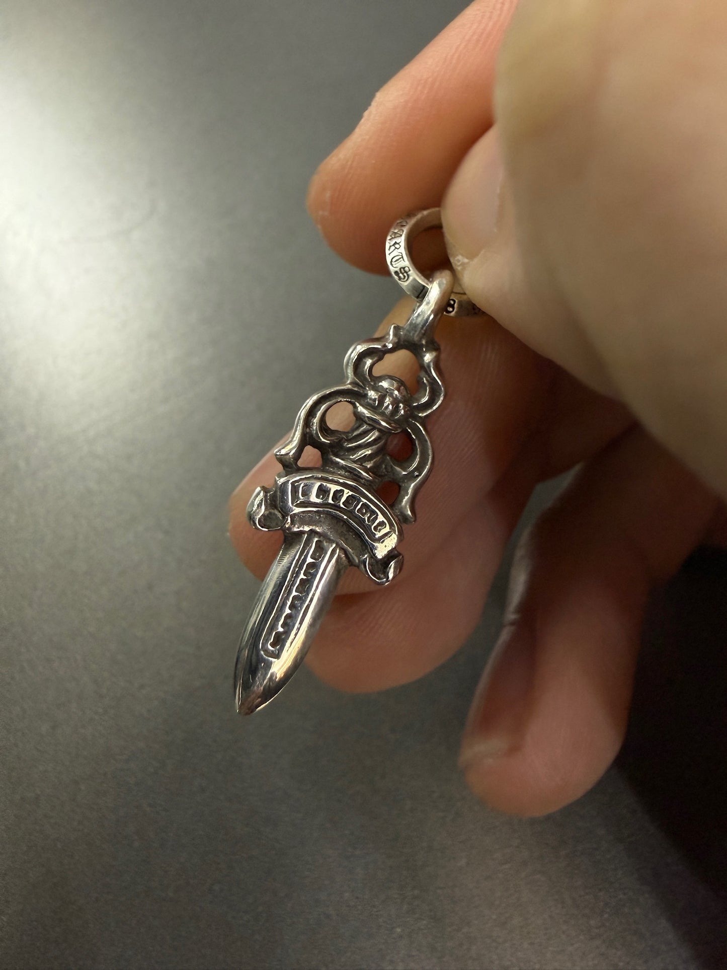 Chrome Hearts Dagger Pendant with Diamonds