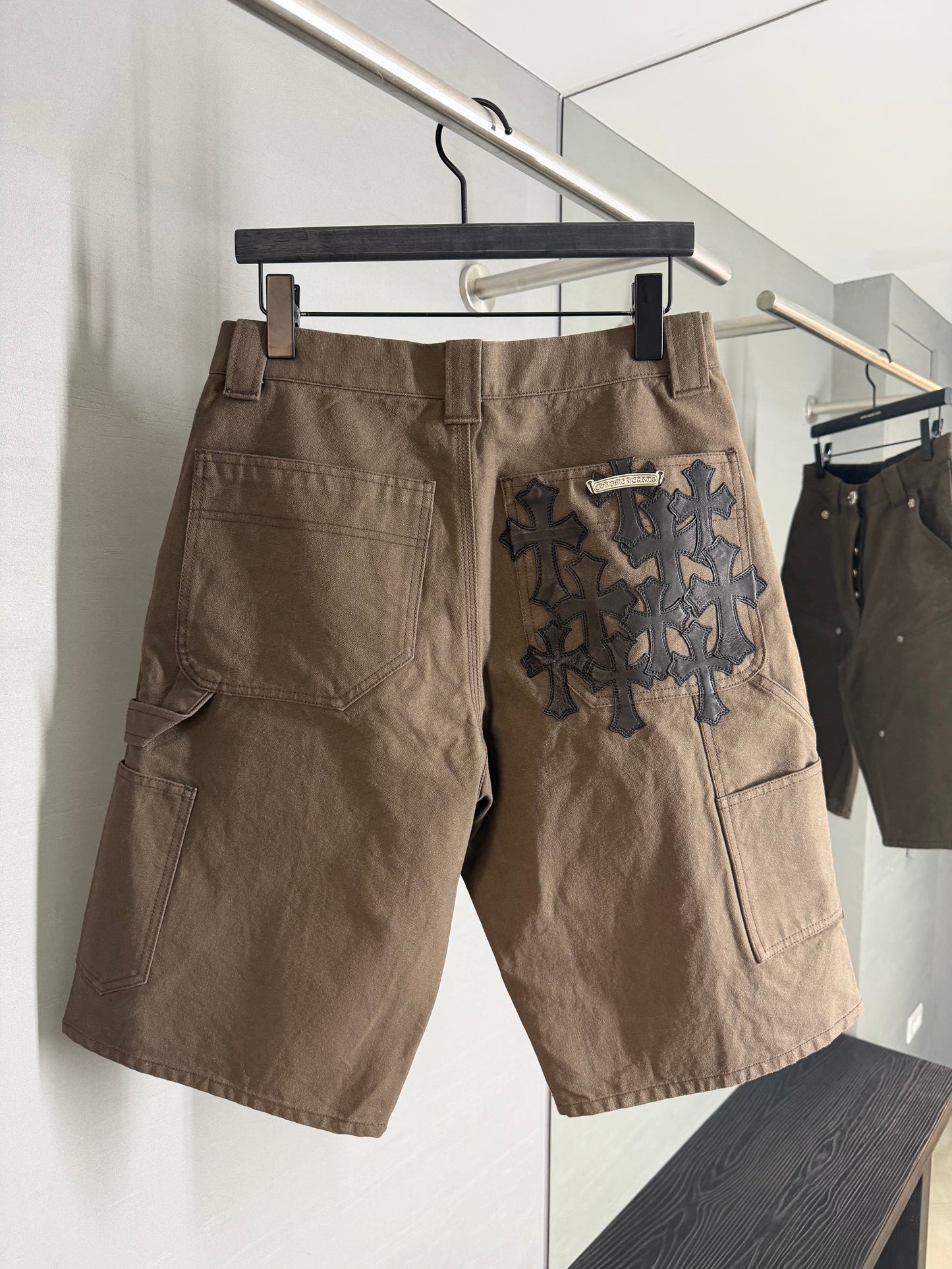 Chrome Hearts Cemetery Cross Patch Carpenter Shorts