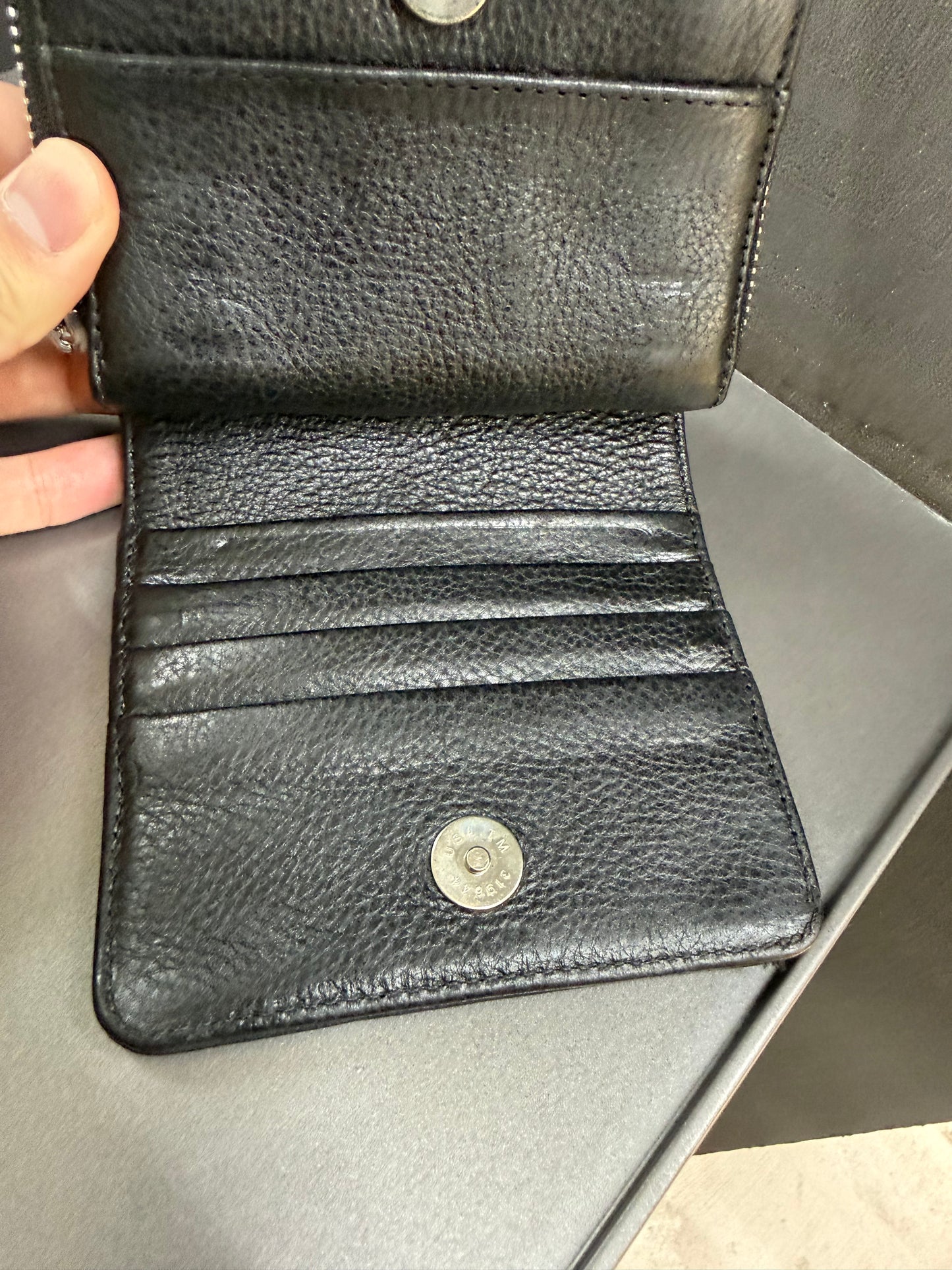 Chrome Hearts SQ zip bill wallet