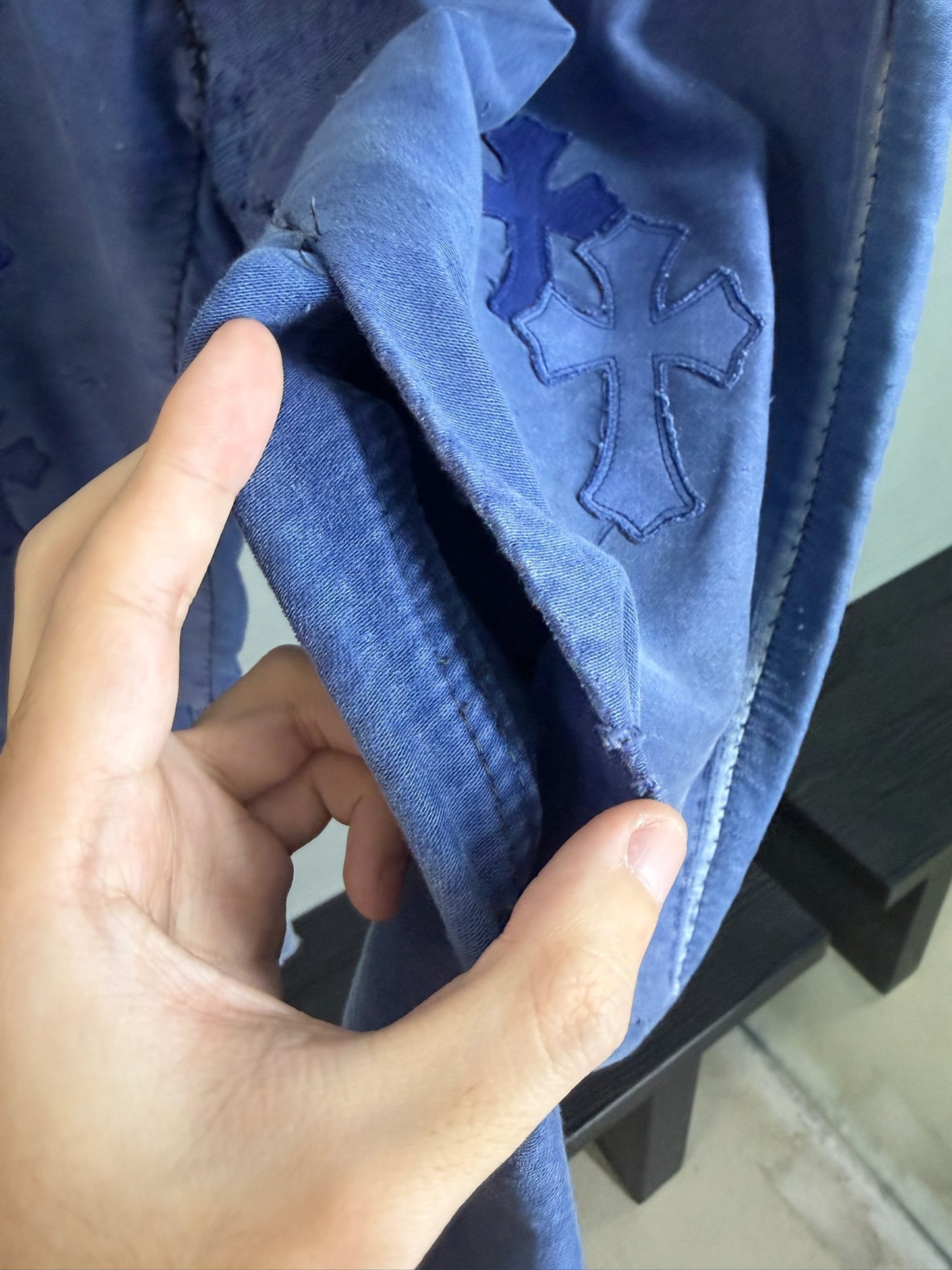Chrome Hearts Cross Patch French Work Pants