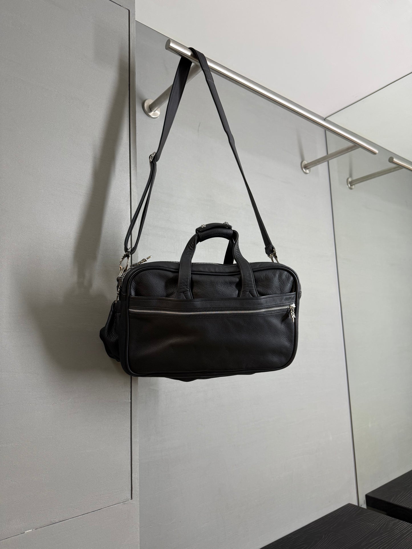 CHROME HEARTS Plain Mother's Bag Pouch Shoulder Boston