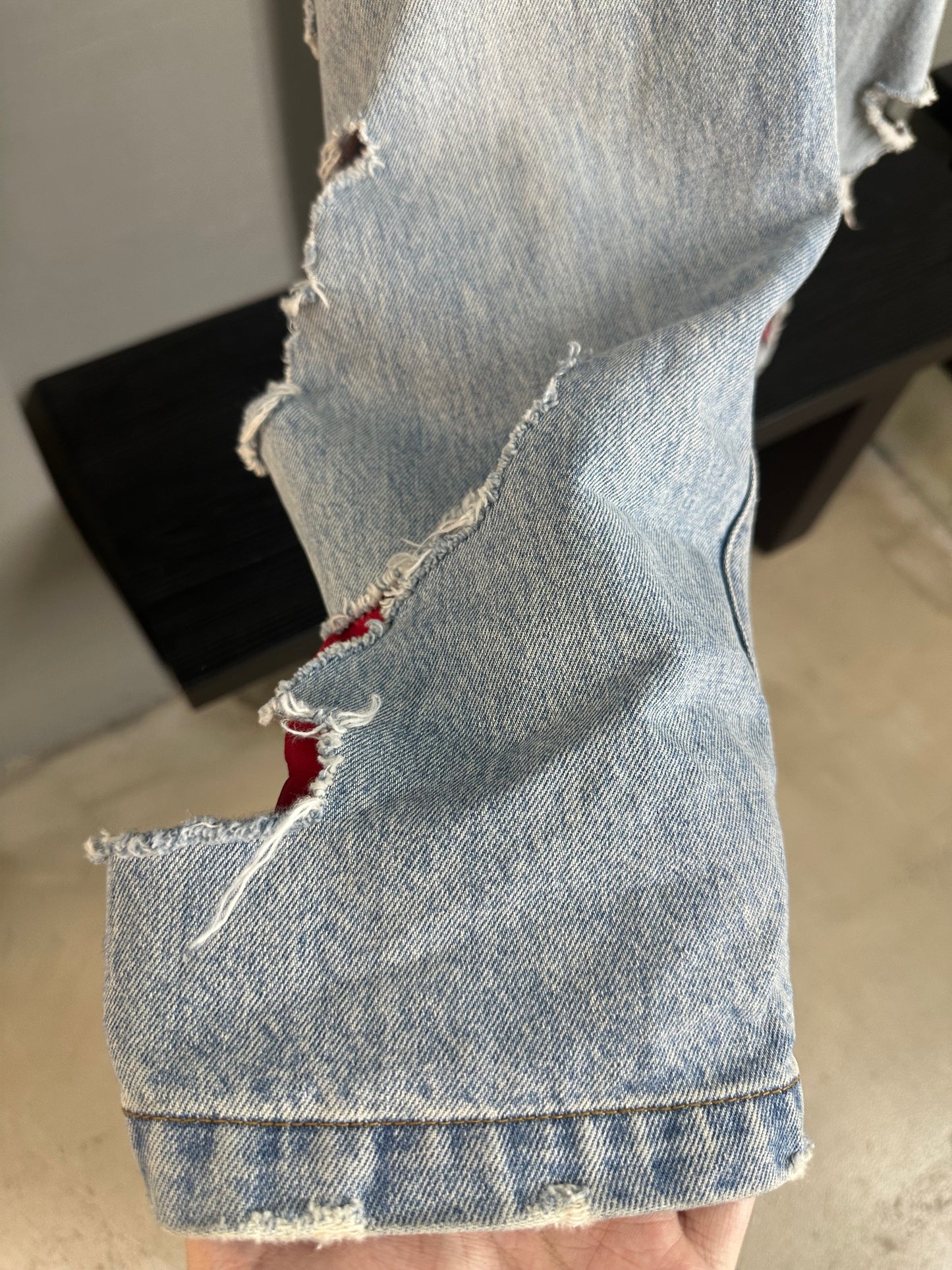 Balenciaga Slashed Hybrid Jeans