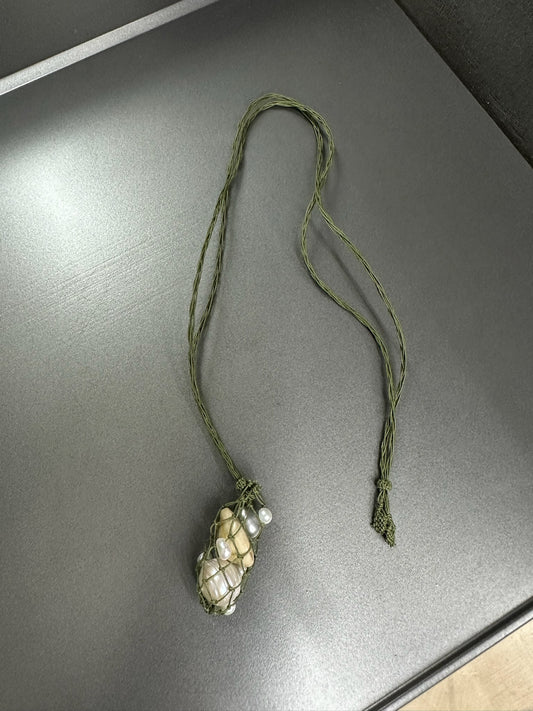 Peng Tai Net Necklace Moss
