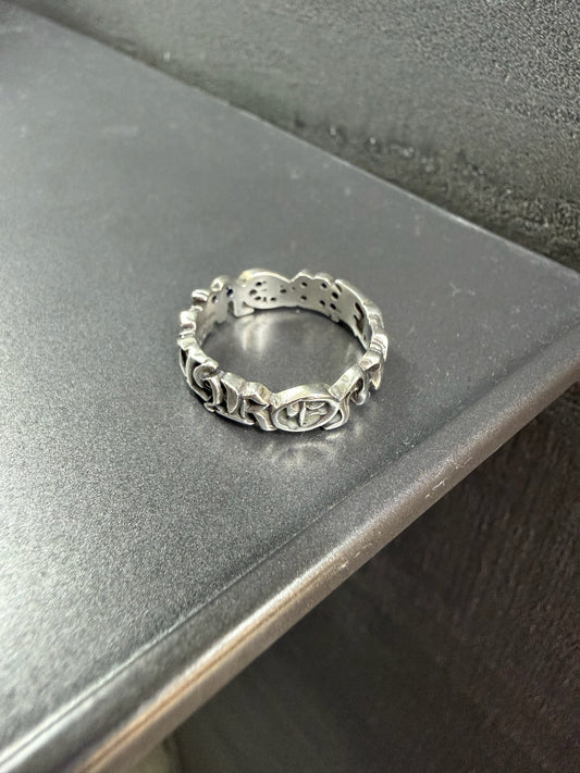 Chrome Hearts Script Band Ring