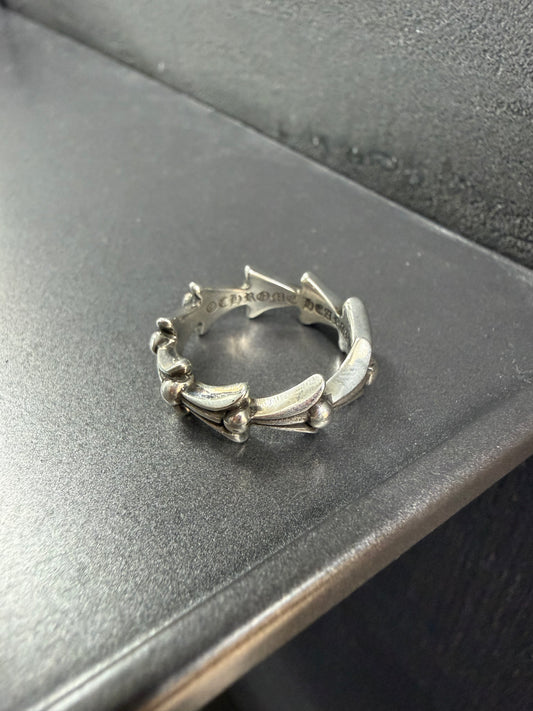 Chrome Hearts Fishbone Cross Tail Ring