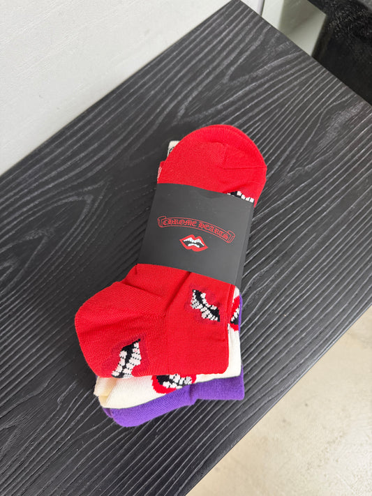 Chrome Hearts Matty Boy 3-pack Chomper Sport Socks