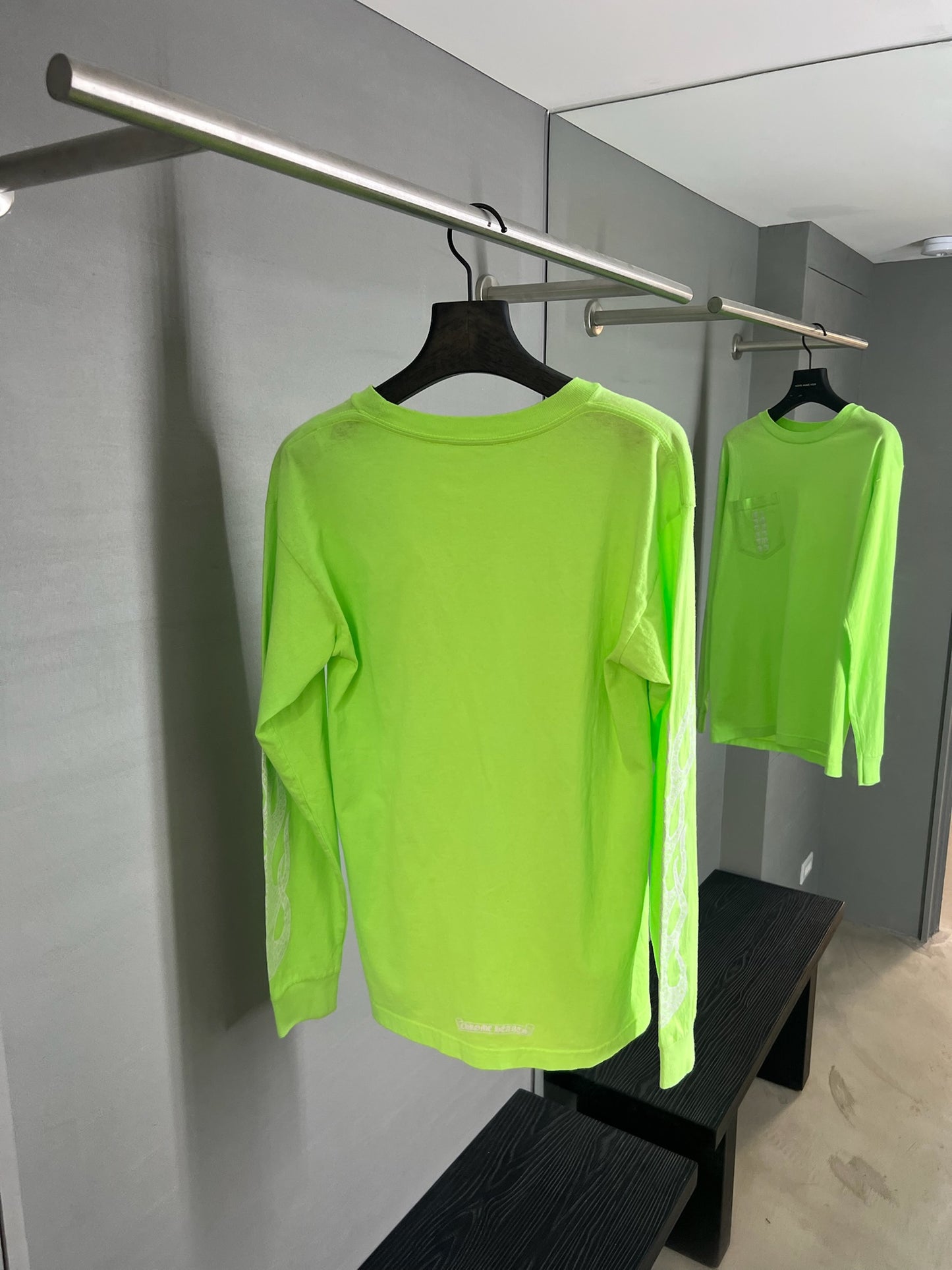 Chrome Hearts Neon Flame Logo Pocket Long Sleeve
