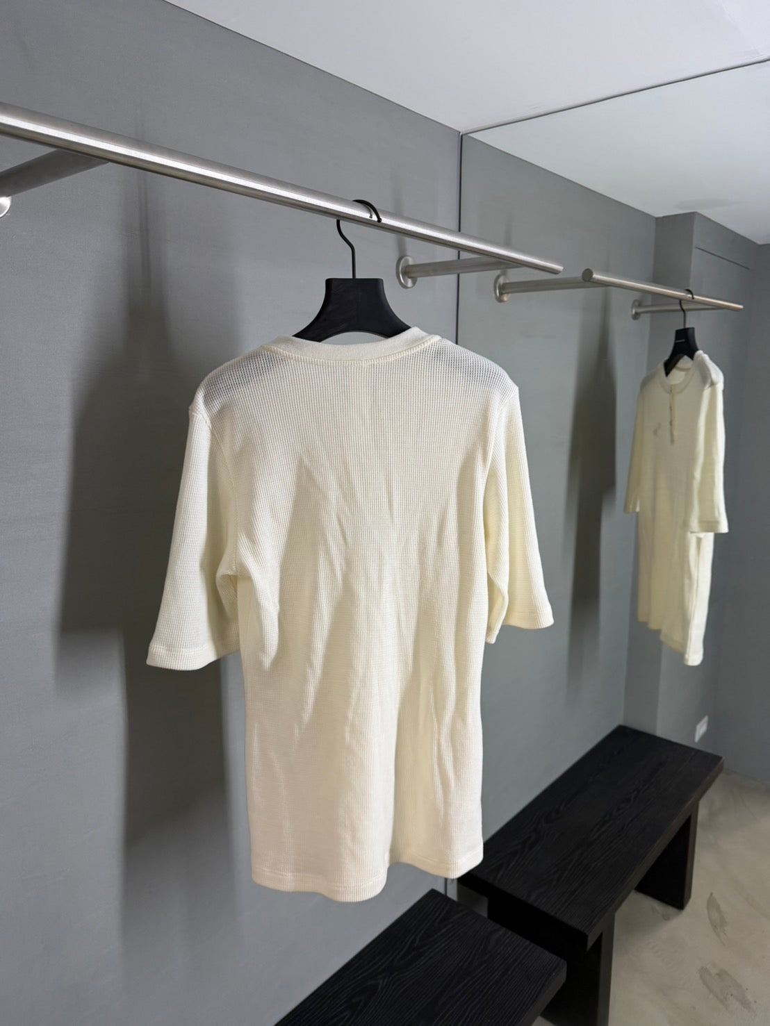 Chrome Hearts Henley Thermal Embroidered T-shirt