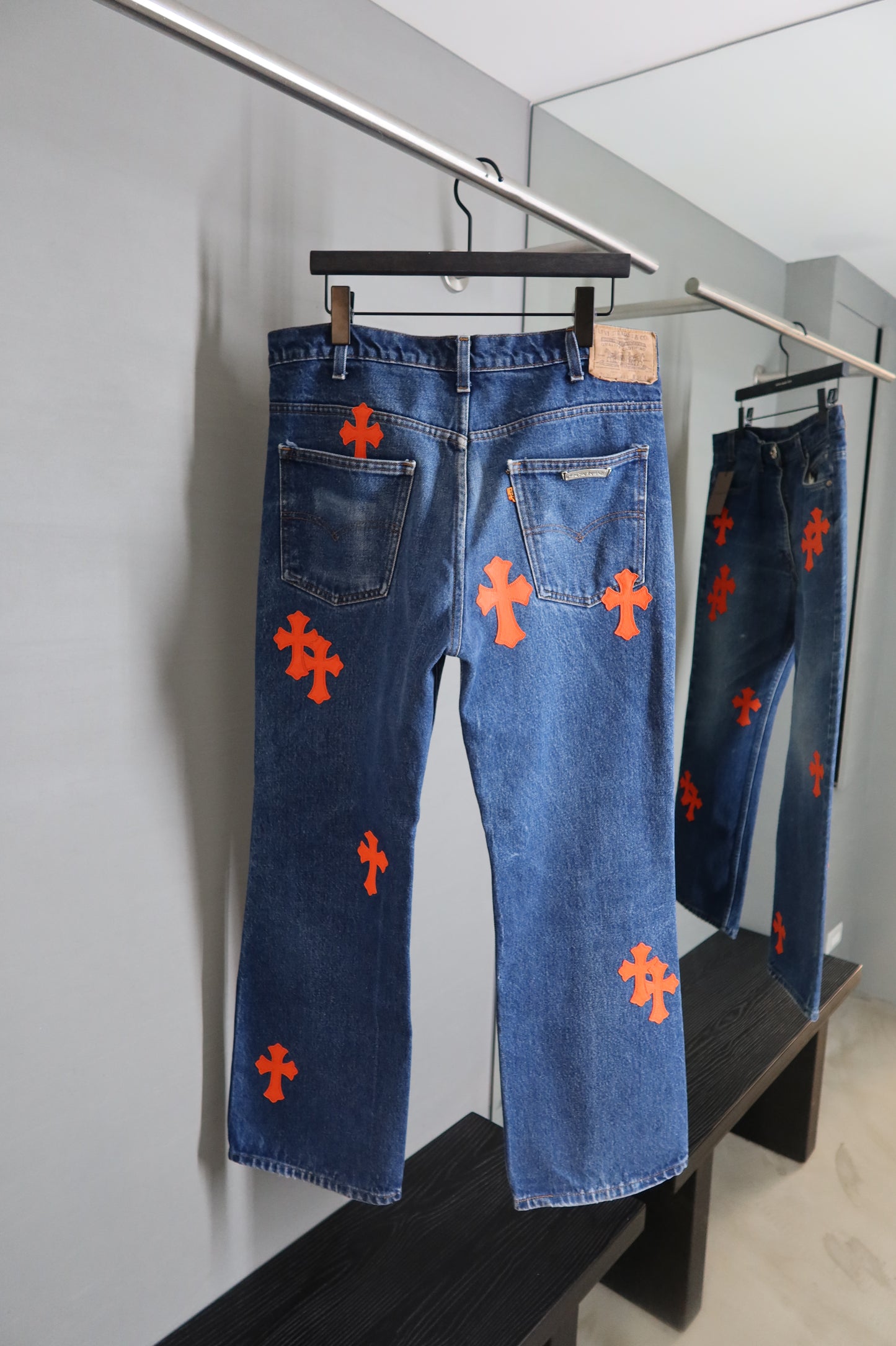 Chrome Hearts St. Barth Exclusive Cross Patch 517 Jeans