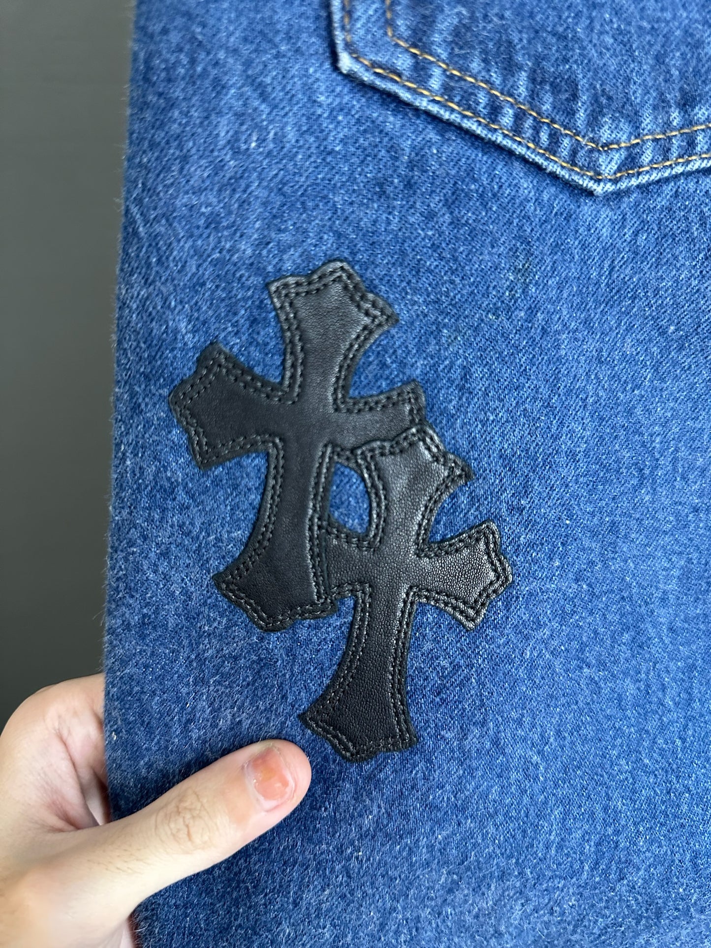 Chrome Hearts x Levi’s Cross Patch Jeans