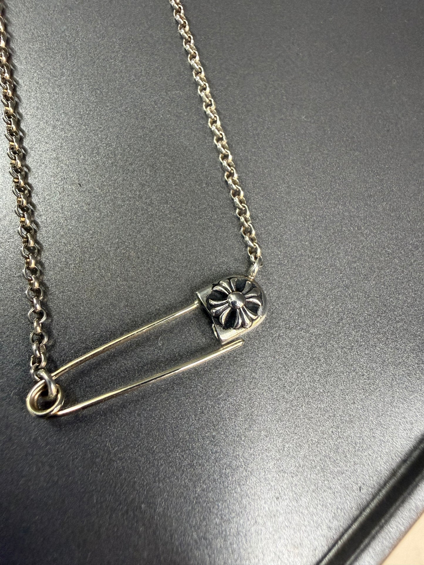 Chrome Hearts Safety Pin Necklace 50cm