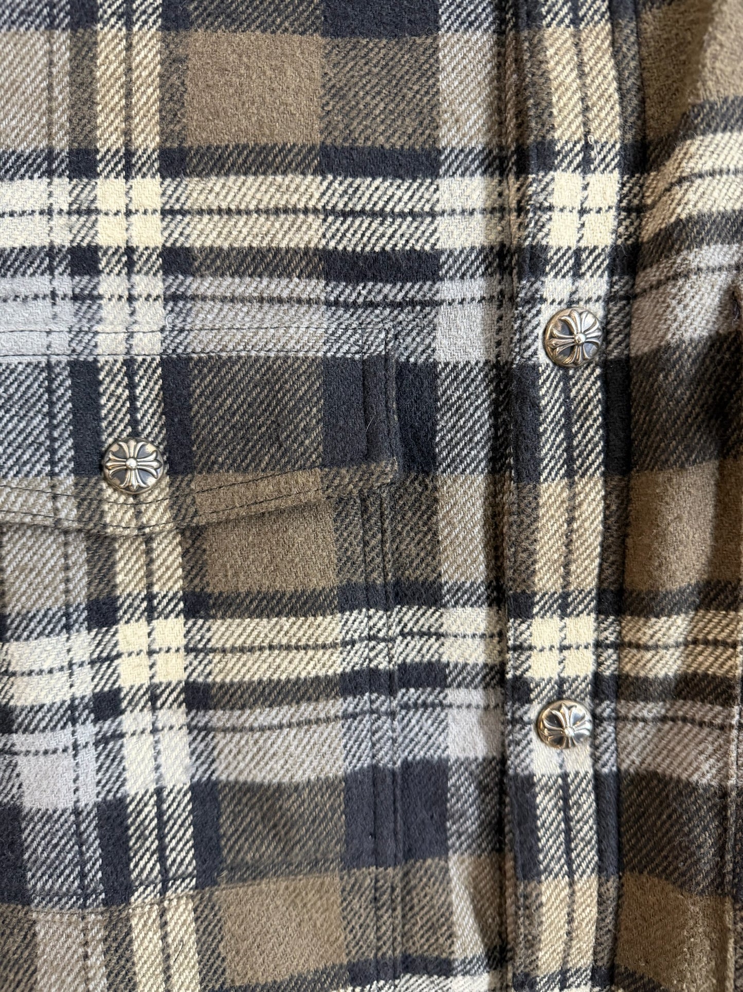 Chrome Hearts Flannel Work Dog Shirt