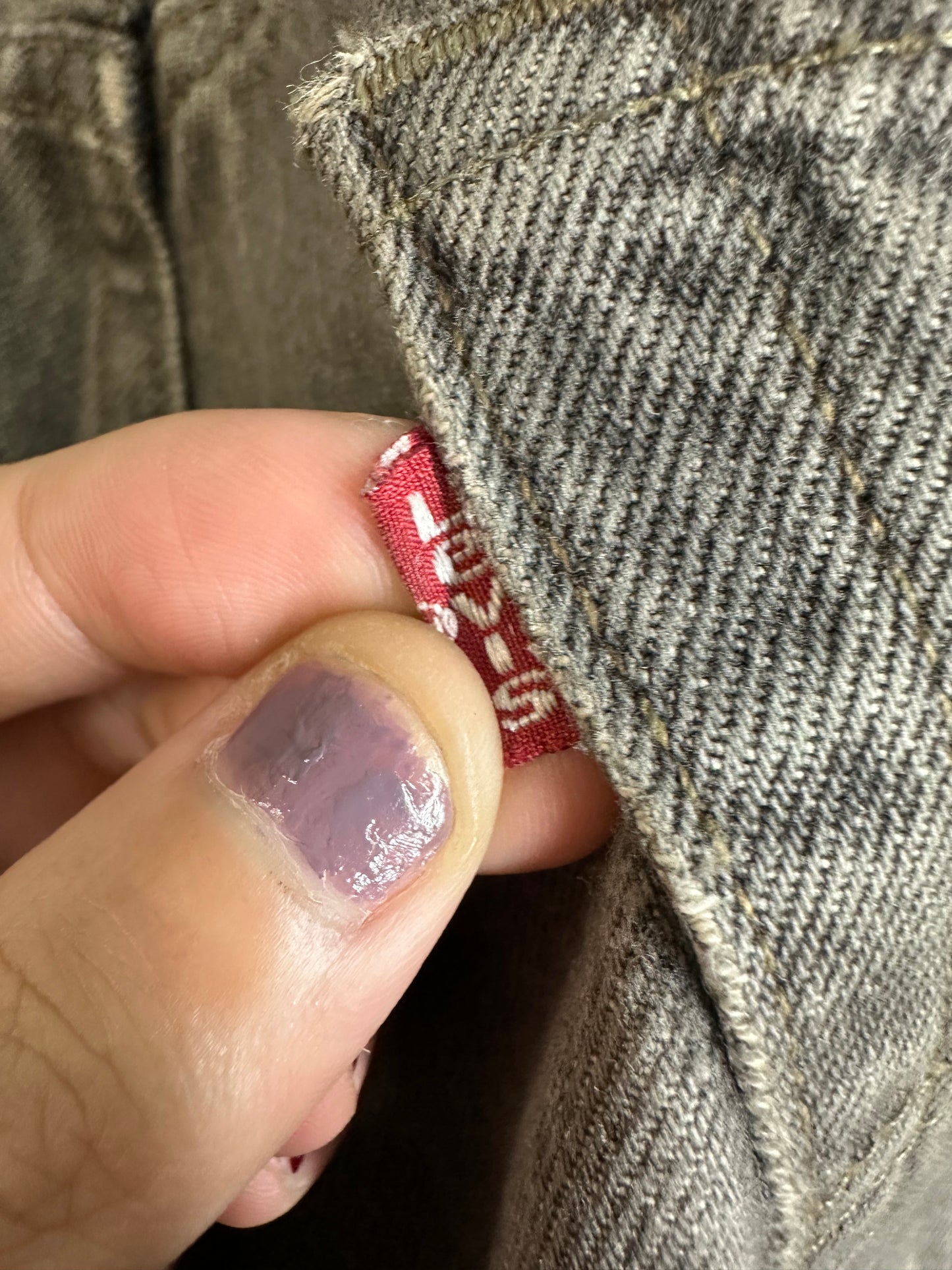 Chrome Hearts Leather Patched 501 Levis Jeans