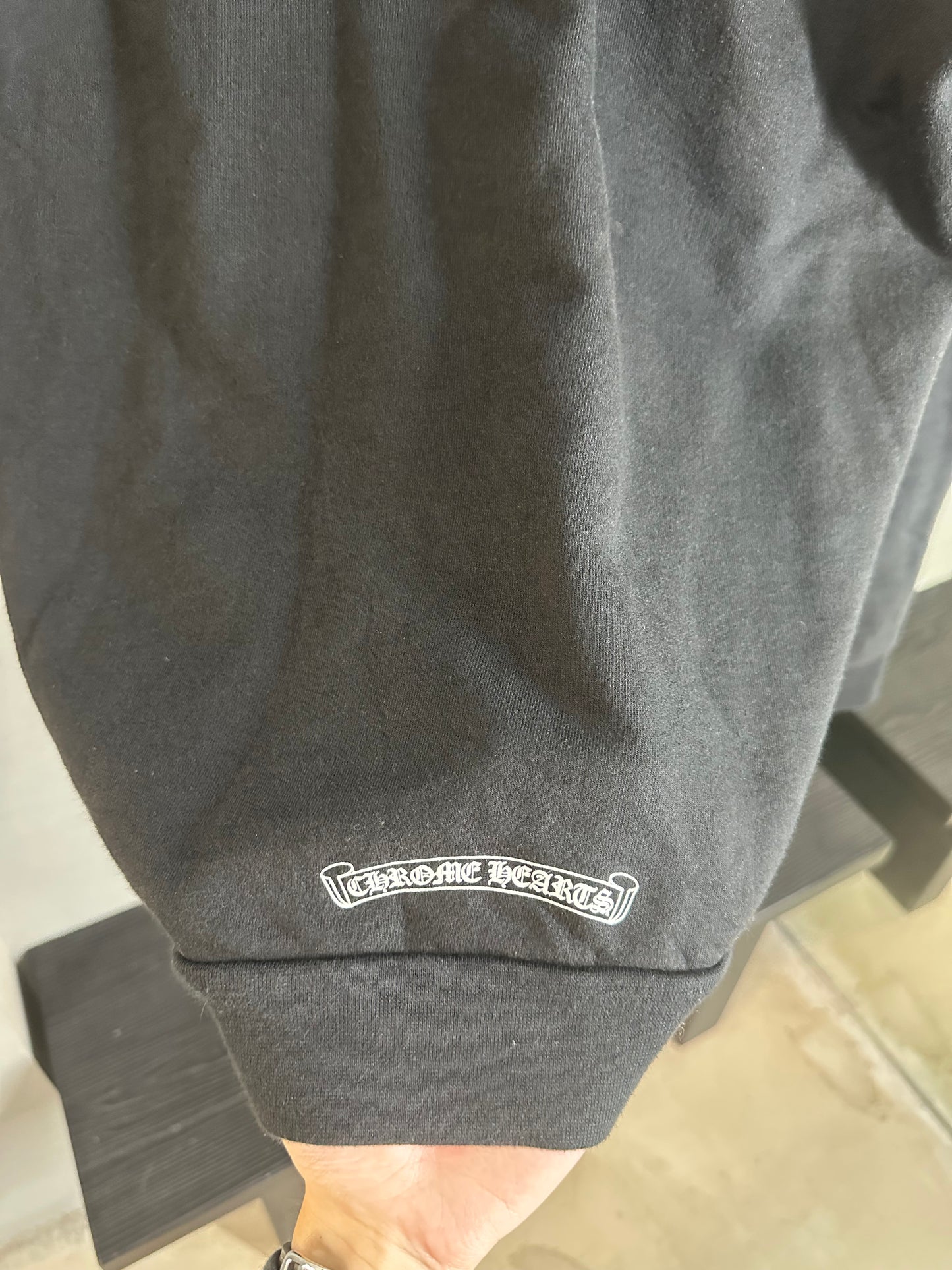 Chrome Hearts T Bar Logo Zip-up Hoodie